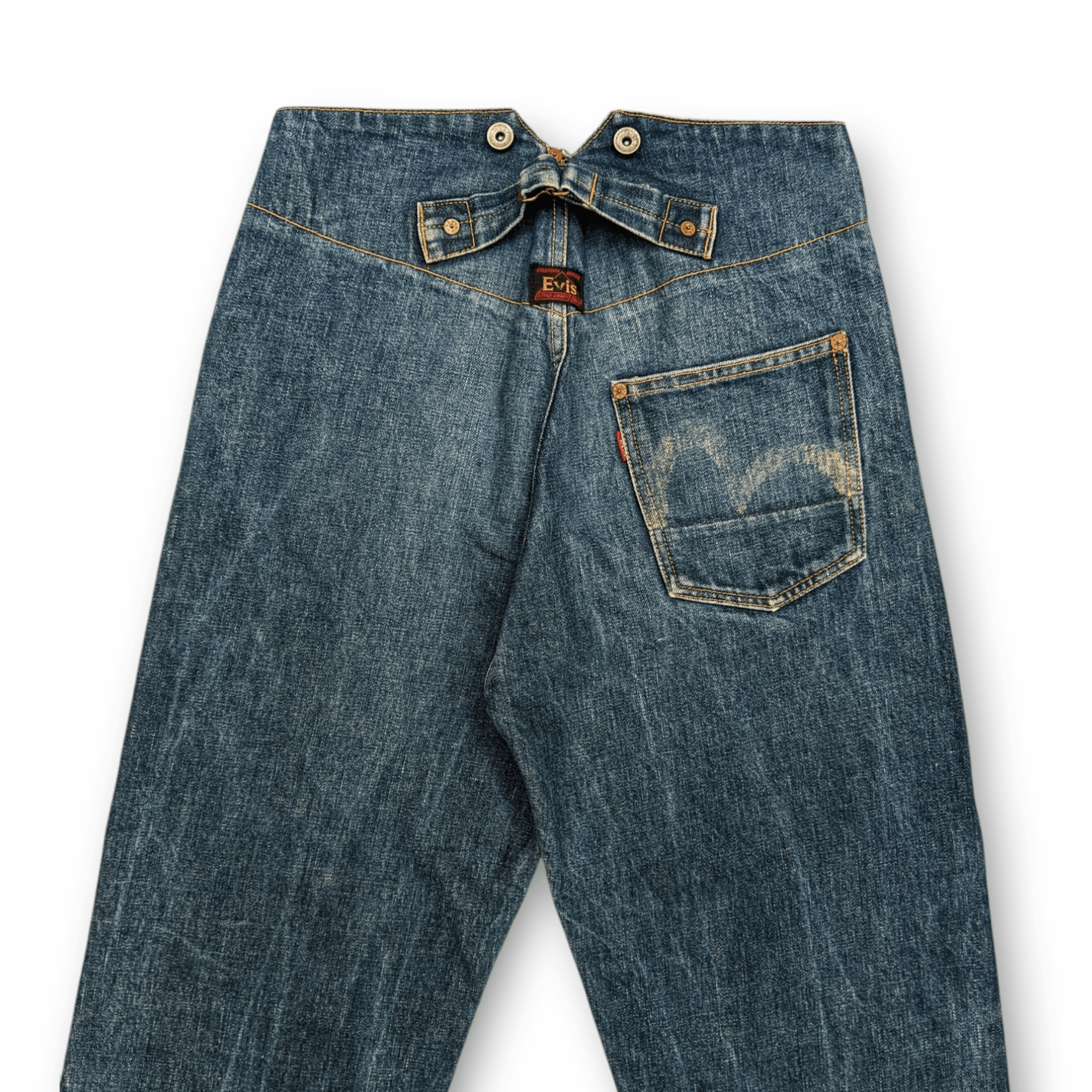 Evisu Evis (Before Evisu) Buckle Back Selvedge Jeans Size US 28 / EU 44 - 2 Thumbnail