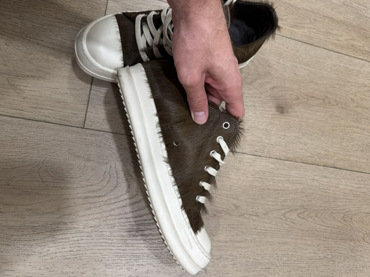 Rick Owens Ponyhair Ramones Low Brown Size US 6.5 / EU 39-40 - 4 Thumbnail