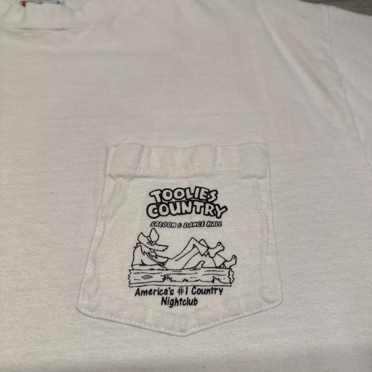 Hanes × Vintage Vintage 90s Toolies Country Saloon Club Single Stitch Shirt Size US L / EU 52-54 / 3 - 4 Thumbnail