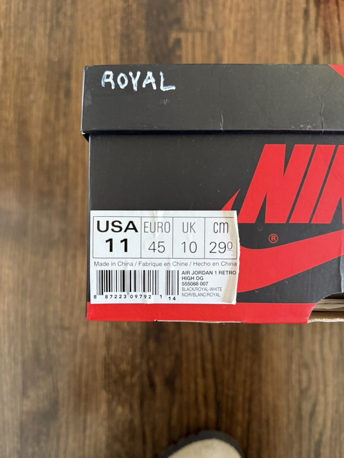 Jordan Brand Jordan 1 royal 2017 Size US 11 / EU 44 - 8 Thumbnail