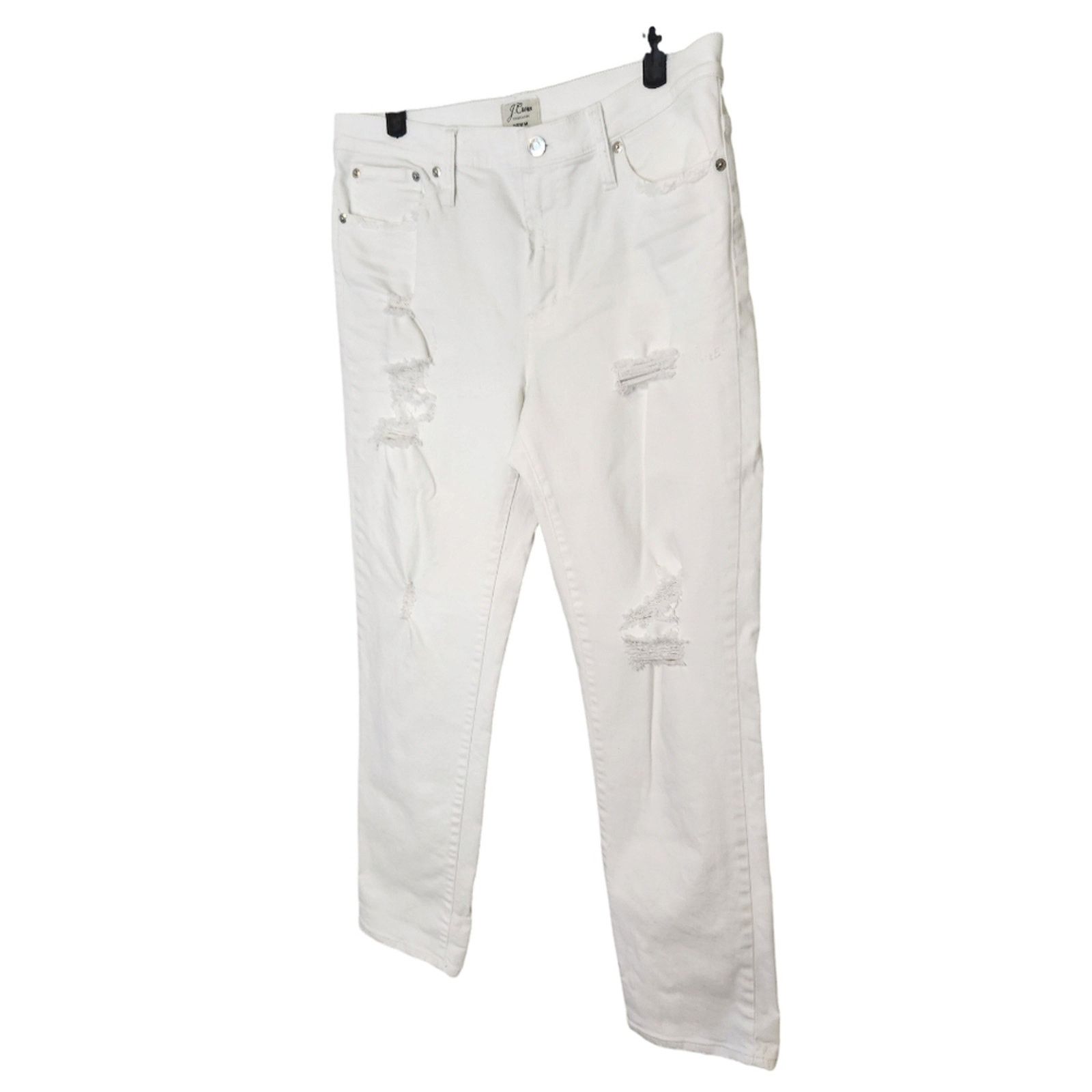 J.Crew J. Crew Vintage Crop destroyed Straight Leg Jeans 30Tall Size 30" / US 8 / IT 44 - 5 Thumbnail