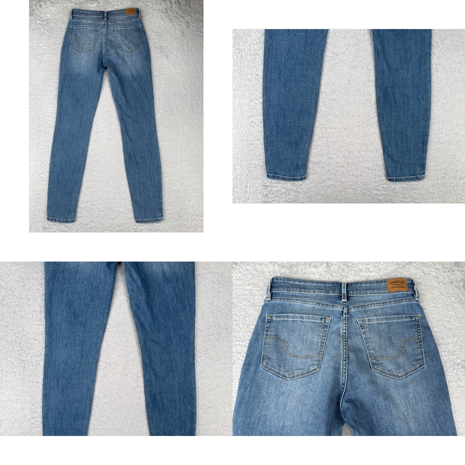 Levi's Levis Jeans Women 26 Blue Denim Mid Rise Skinny Signature Cotton Blend 26x28 Size 26" / US 2 / IT 38 - 10 Thumbnail