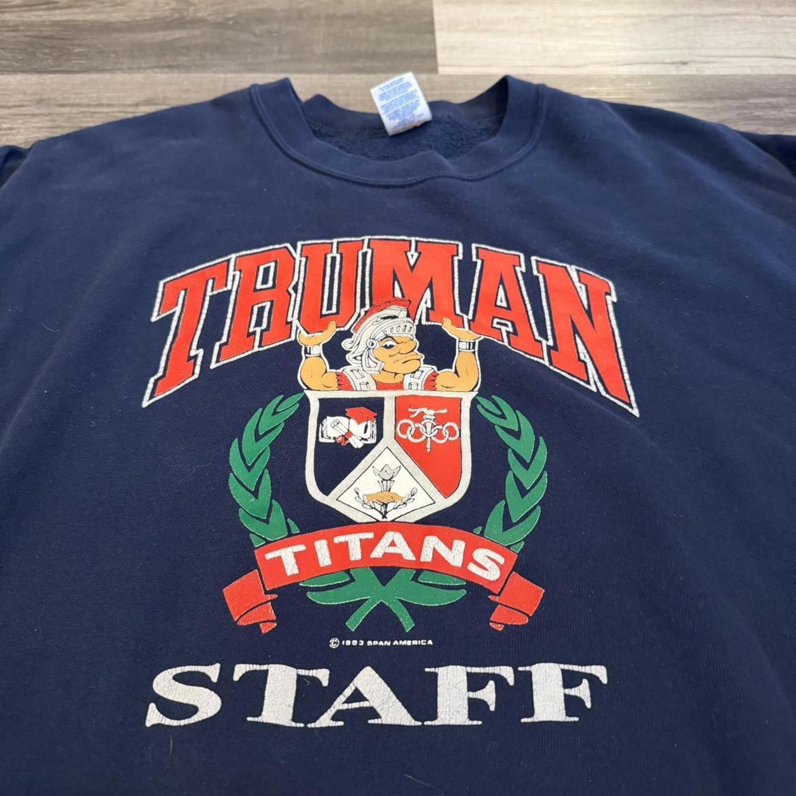 Jerzees vintage Truman titans crewneck sweatshirt 1993 XXXL Size US XXL / EU 58 / 5 - 3 Thumbnail
