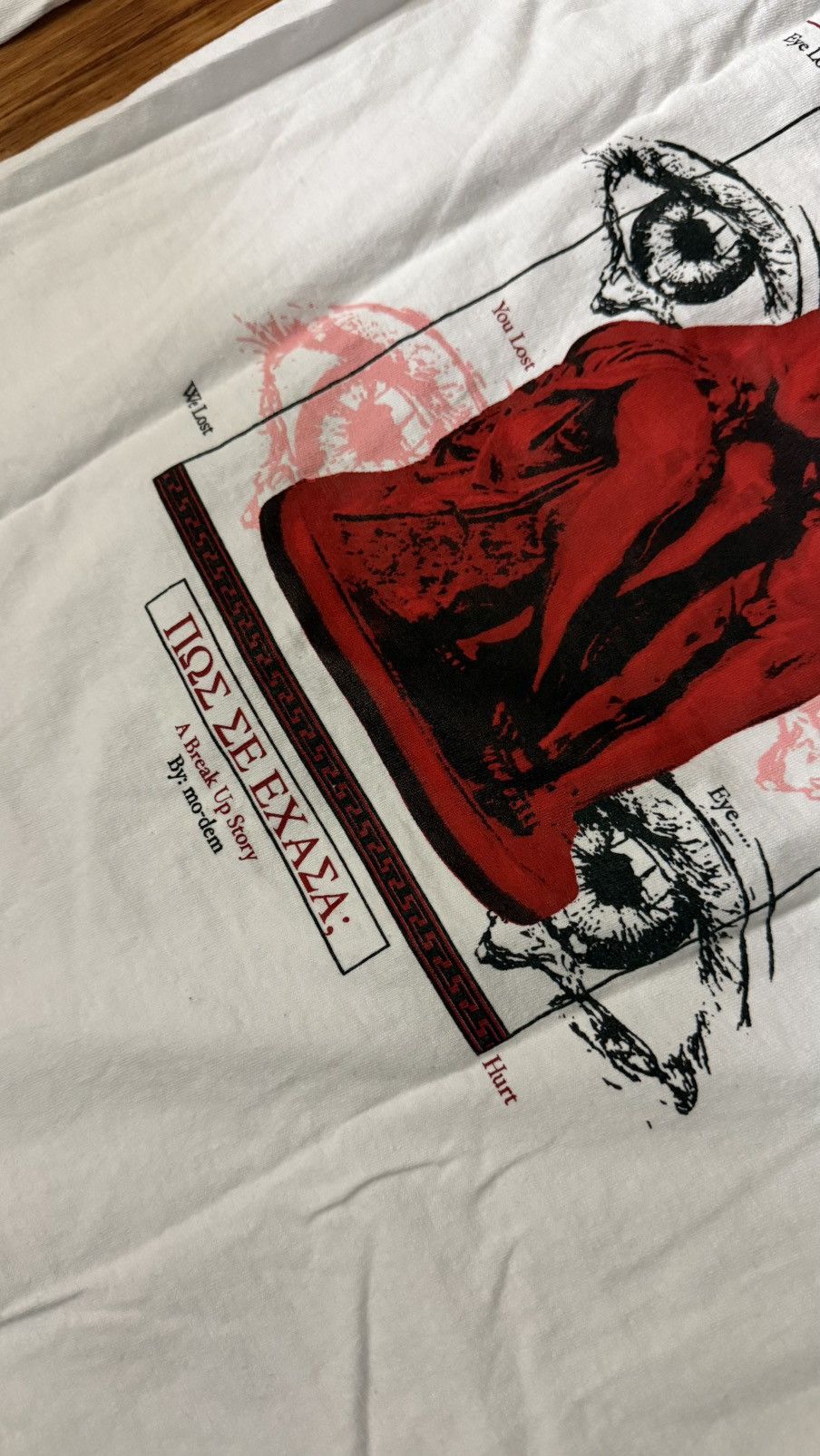 Vintage Rare Broken Hearts x Mo-dem Tour Shirt The Lover tarot Sz L Size US L / EU 52-54 / 3 - 8 Thumbnail