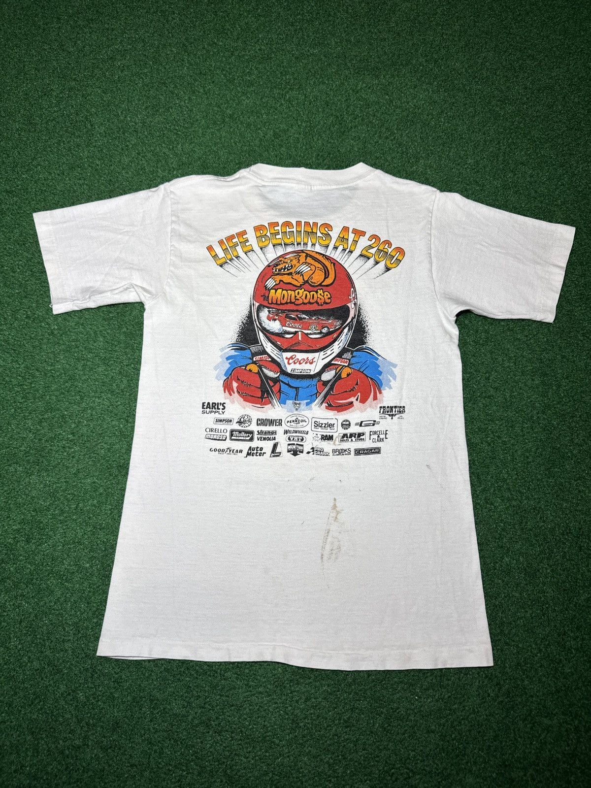 Vintage Vintage Drag Racing Shirt 80s Coors Tom Mongoose McEwen Tee Size US S / EU 44-46 / 1 - 2 Thumbnail
