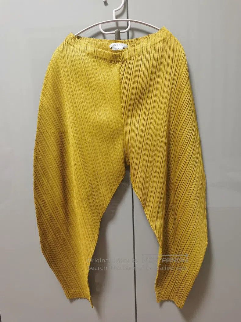 Issey Miyake Issey Miyake Yellow Pants Size 26" / US 2 / IT 38 - 3 Thumbnail