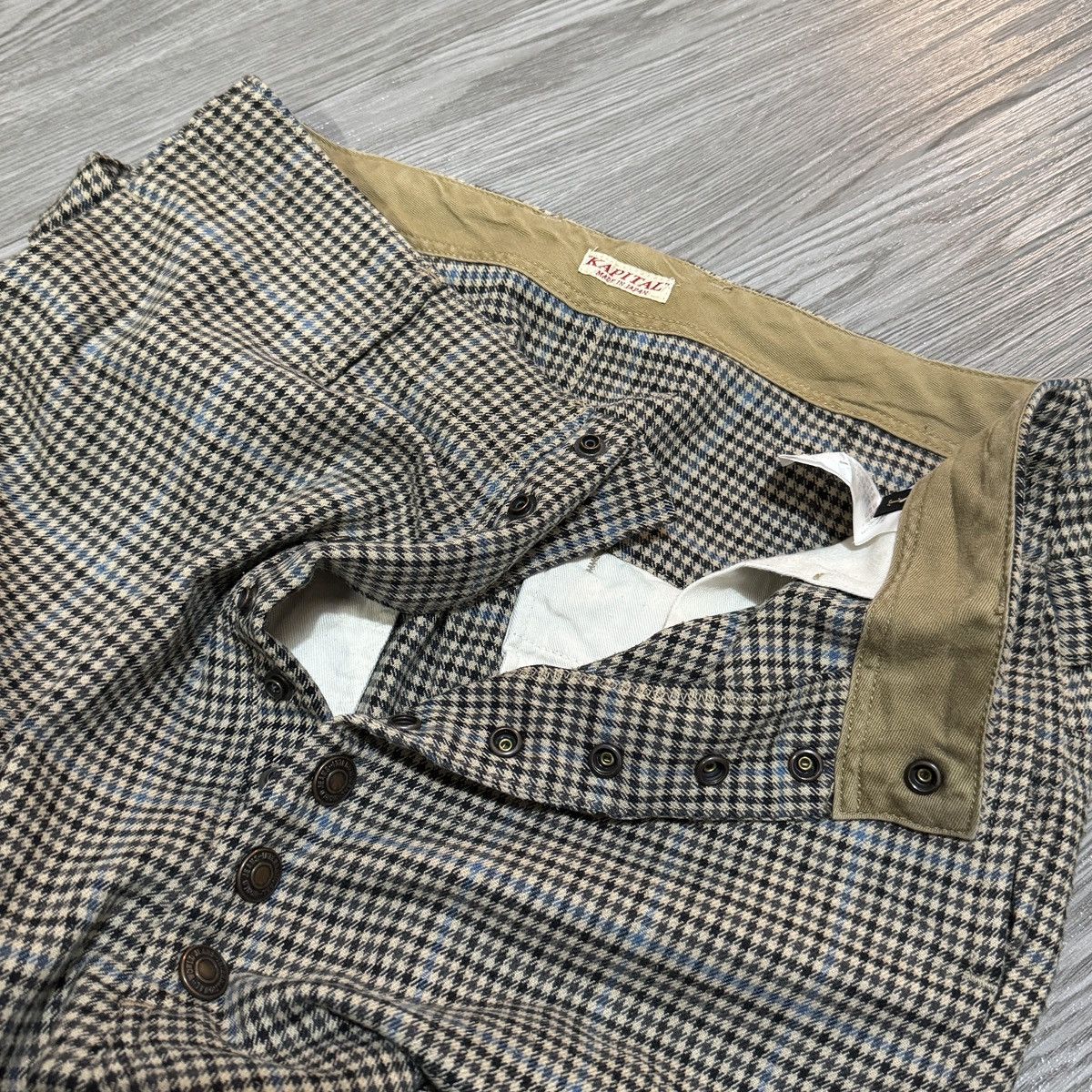 Kapital Kapital Plaid Buttons High Waist Pants Size US 28 / EU 44 - 4 Thumbnail