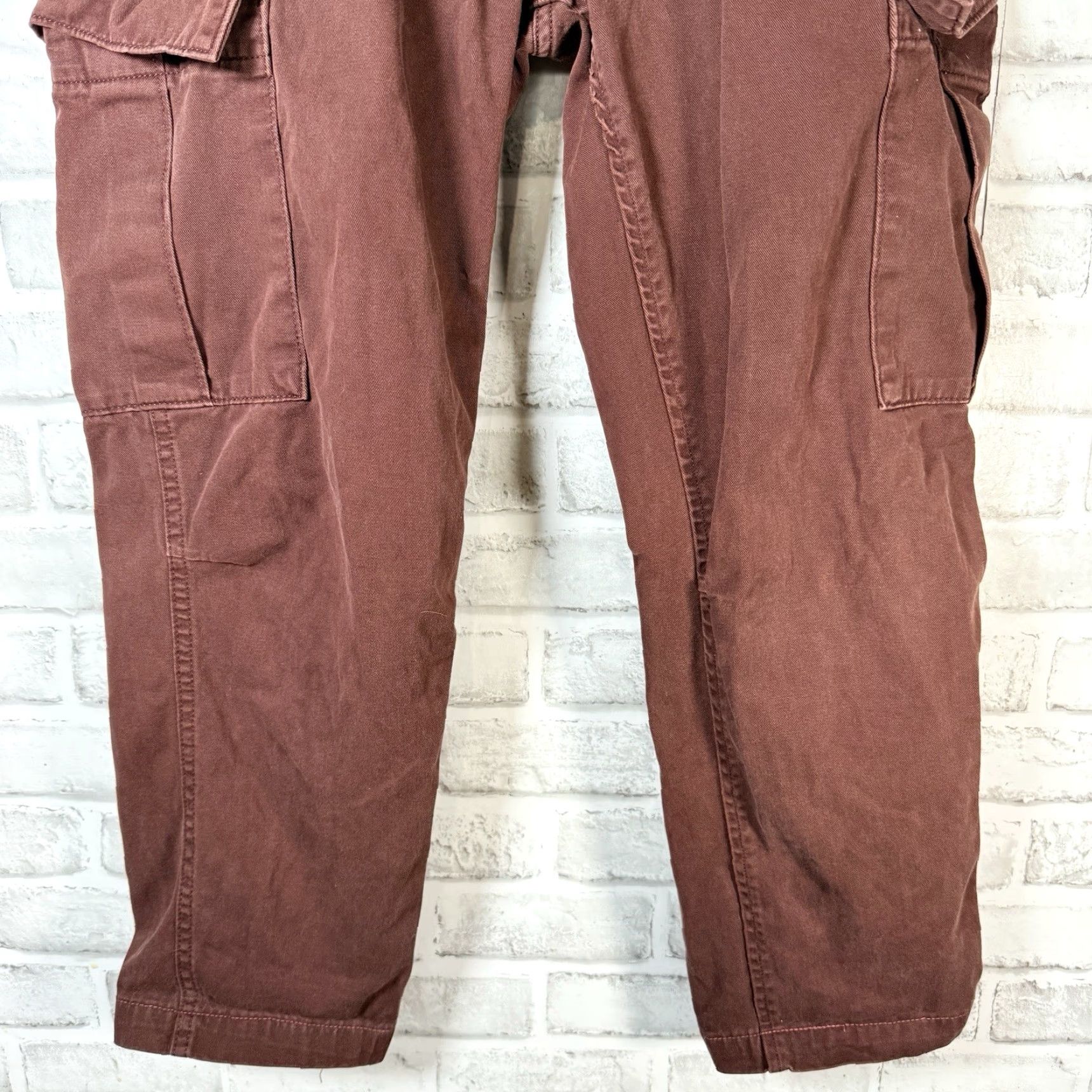 Lucky Brand Lucky Brand Womens Capri Cargo Pants Size 6 Brown 100% Cotton Casual Fashion Size 28" / US 6 / IT 42 - 3 Thumbnail