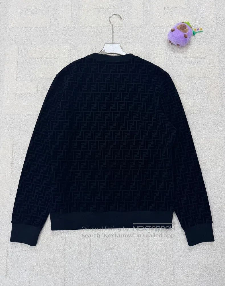 Fendi Fendi Black Fleece Double F Monogram Logo Hoodie Size US S / EU 44-46 / 1 - 2 Thumbnail