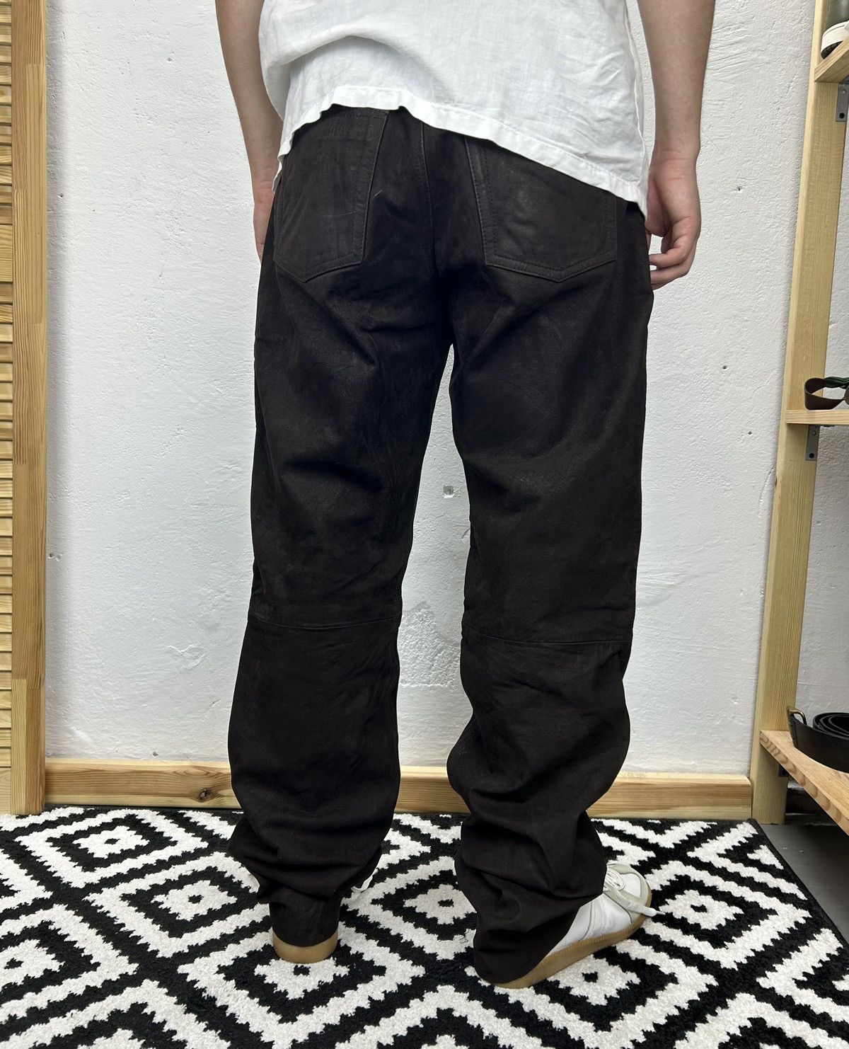Leather × Vintage Leather pant vintage brown size 36 Size US 36 / EU 52 - 1 Thumbnail