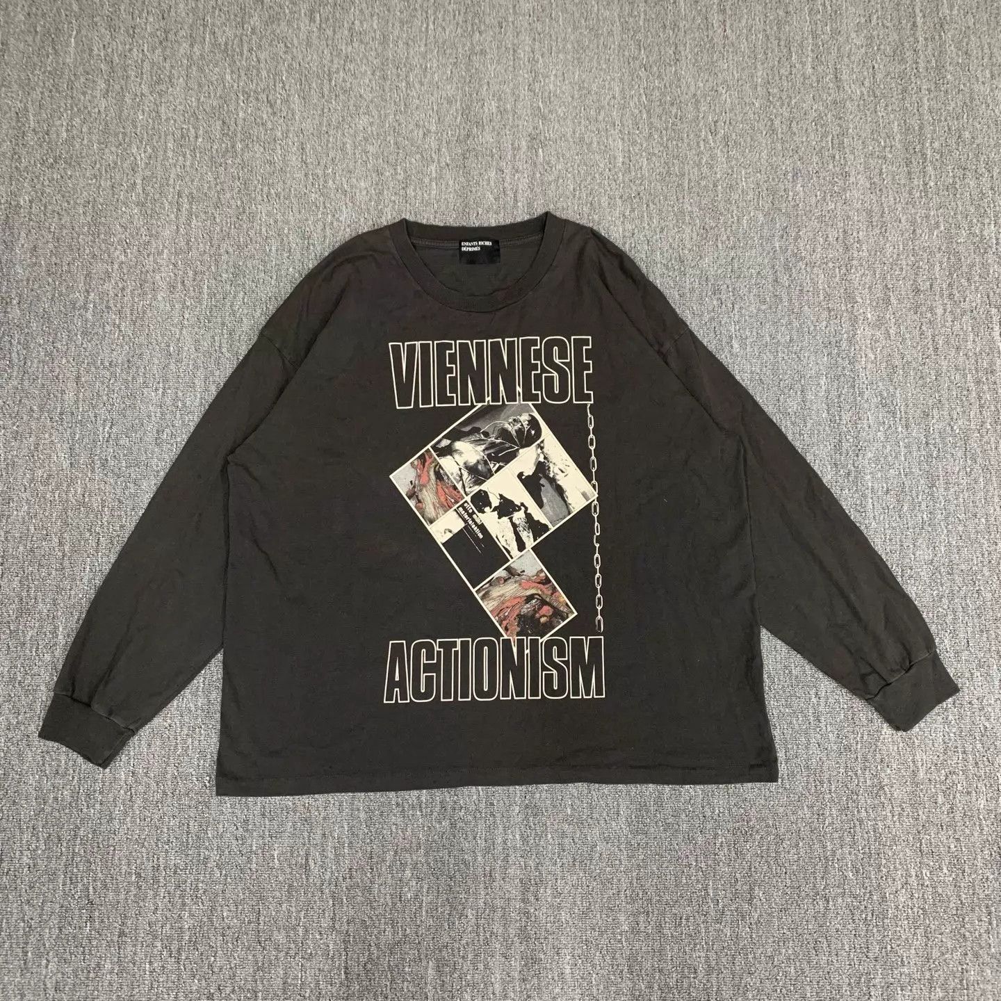 Enfants Riches Deprimes ERD washed black print LS crewneck sweat XL 98new Size XL / US 12-14 / IT 48-50 - 1 Thumbnail