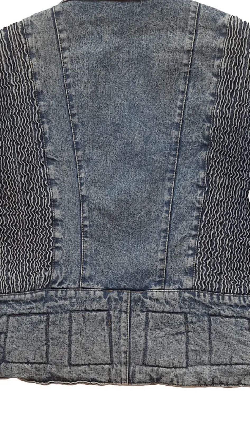 Other Rare Vintage 90s Denim Biker Jacket – Blue Style BY Premier Size US M / EU 48-50 / 2 - 7 Thumbnail