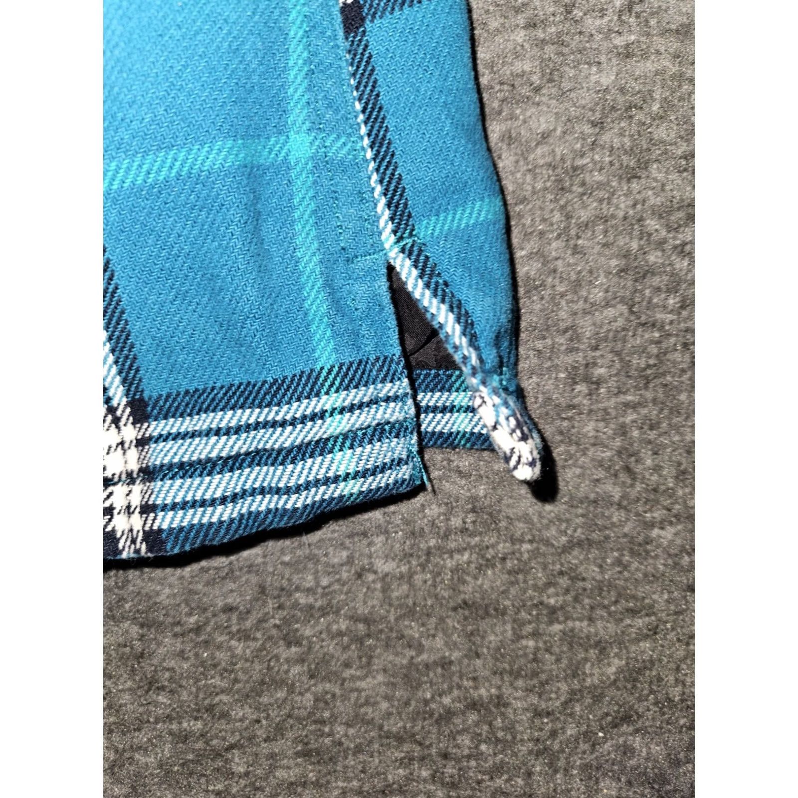 Altea Duluth Trading Flannel Jacket Women's XS Teal Plaid Quilted Snap Insulated Size XS / US 0-2 / IT 36-38 - 7 Thumbnail