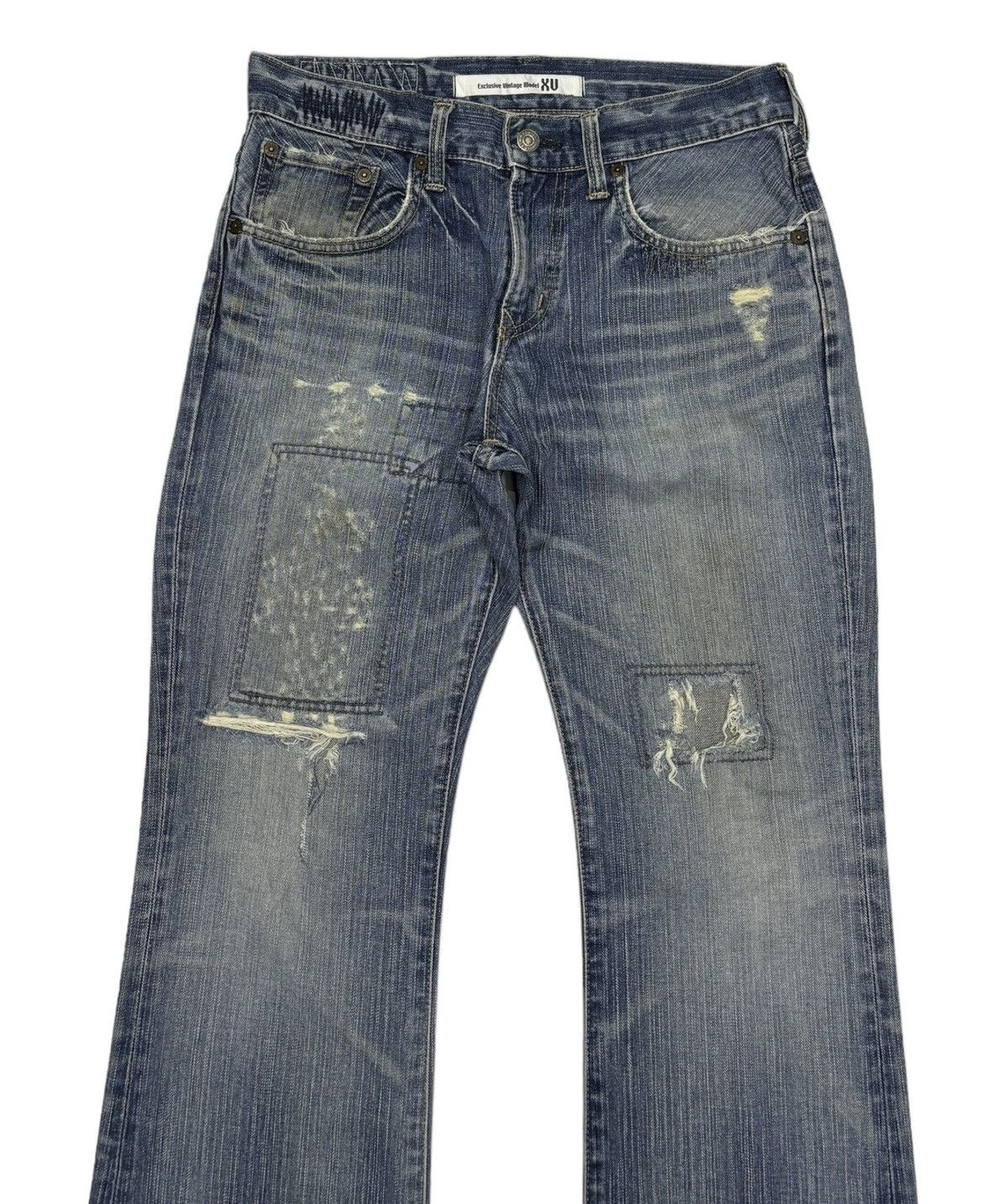If Six Was Nine VINTAGE EDWIN XU FLARE JEANS EXCLUSIVE MODEL DENIM JEANS Size 29" - 7 Thumbnail