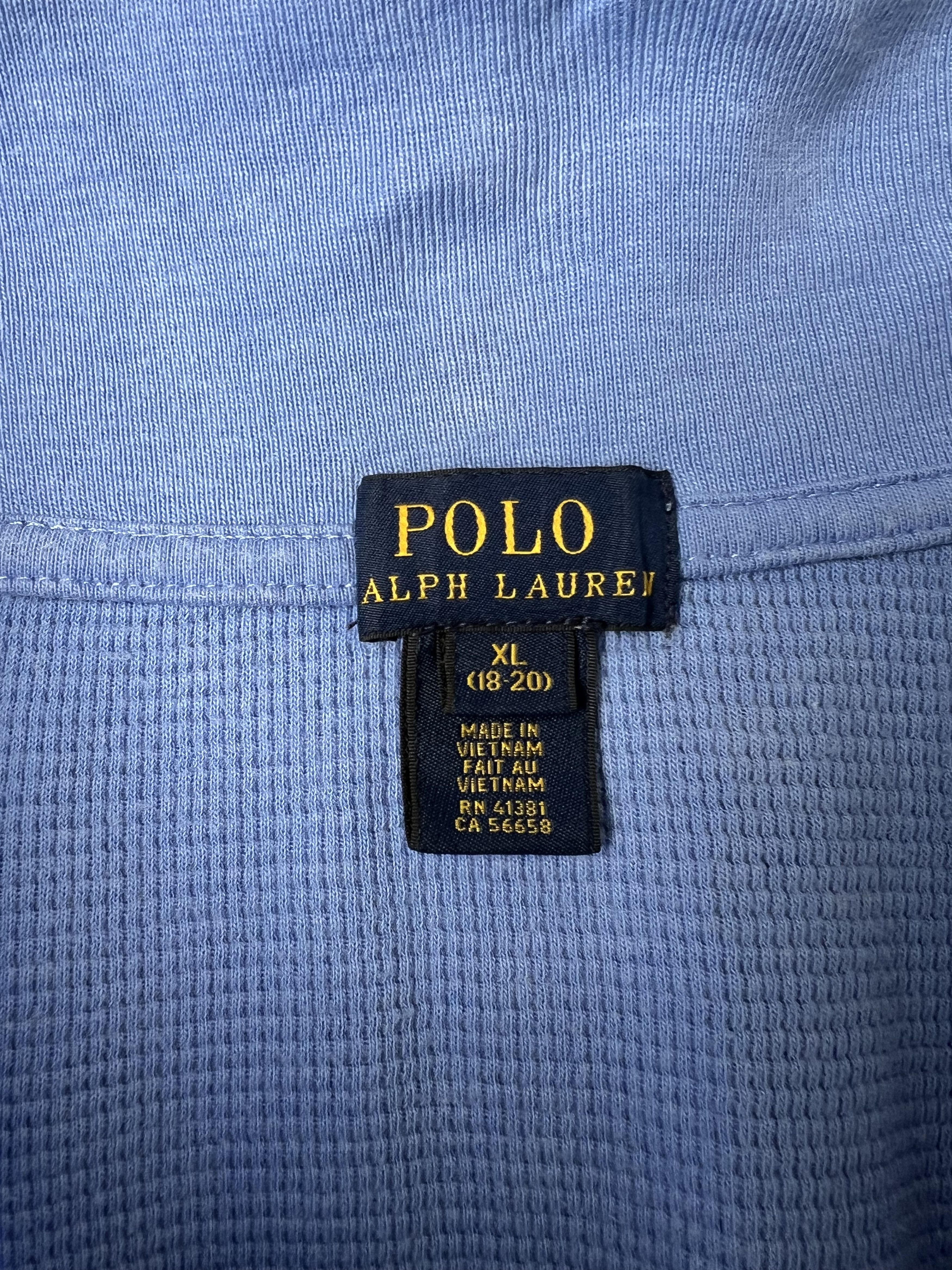 Polo Ralph Lauren Ralph Lauren Quarter Zip Sweater Waffle Blue XL Size US XL / EU 56 / 4 - 4 Thumbnail