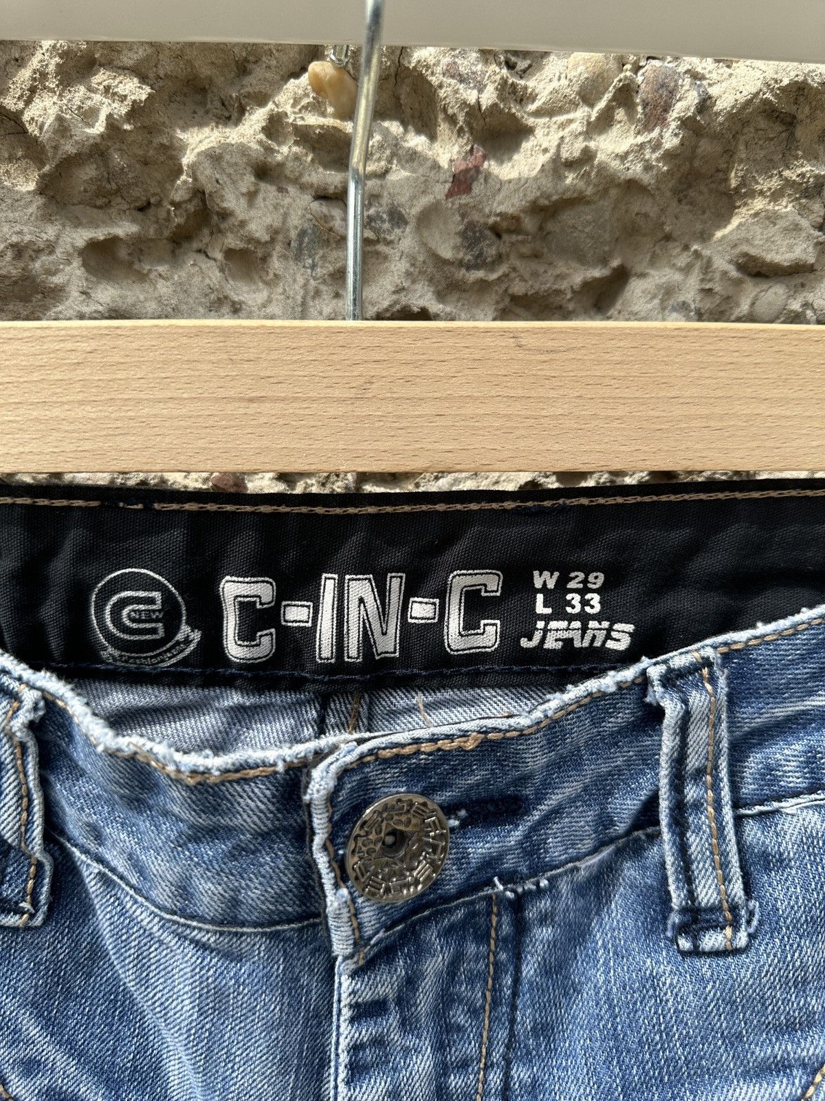 Vintage Vintage baby blue denim jeans Size US 29 - 4 Thumbnail