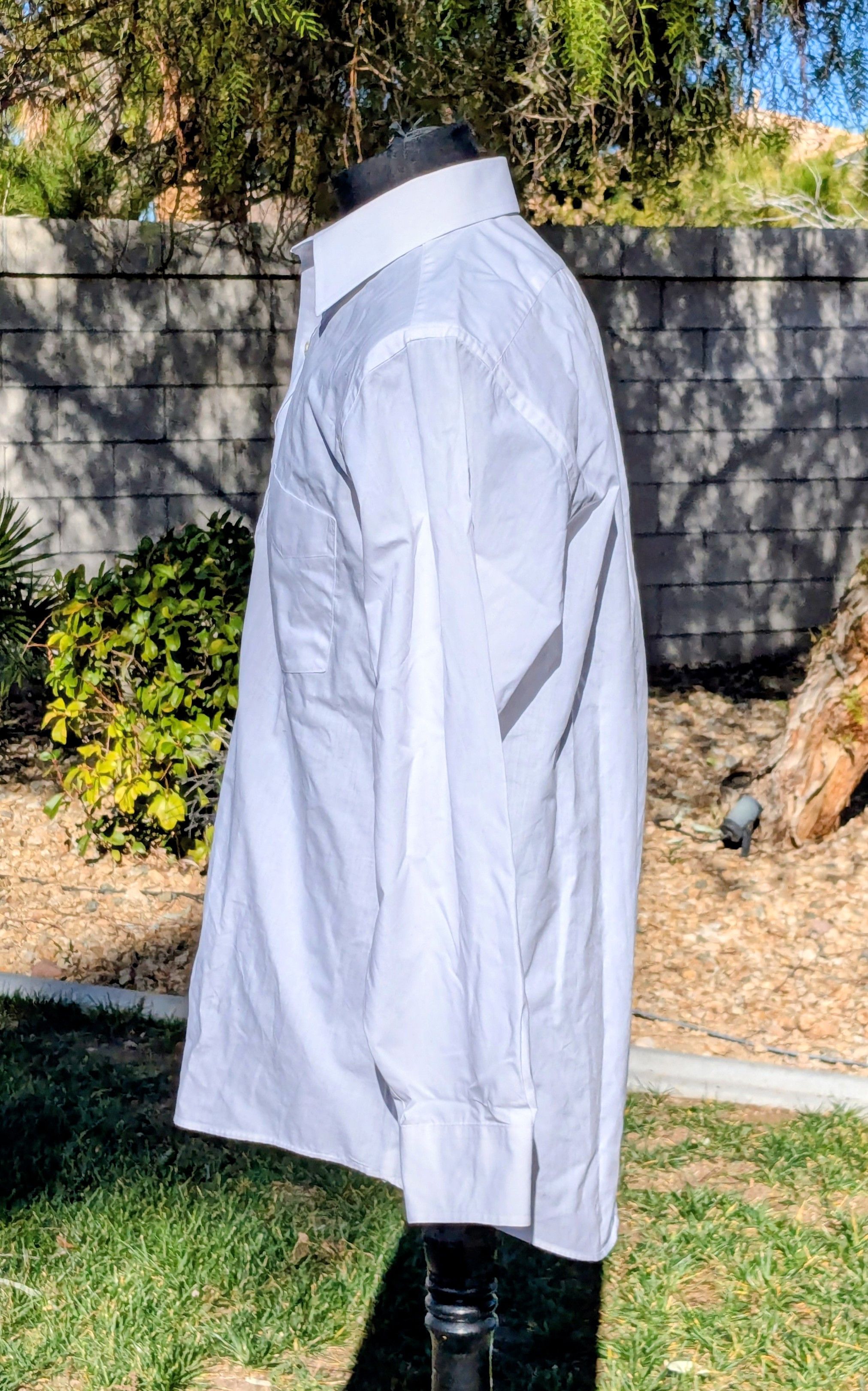 Stafford Stafford Business Dress Work Shirt 15/32 White Broadcloth Size US M / EU 48-50 / 2 - 2 Thumbnail