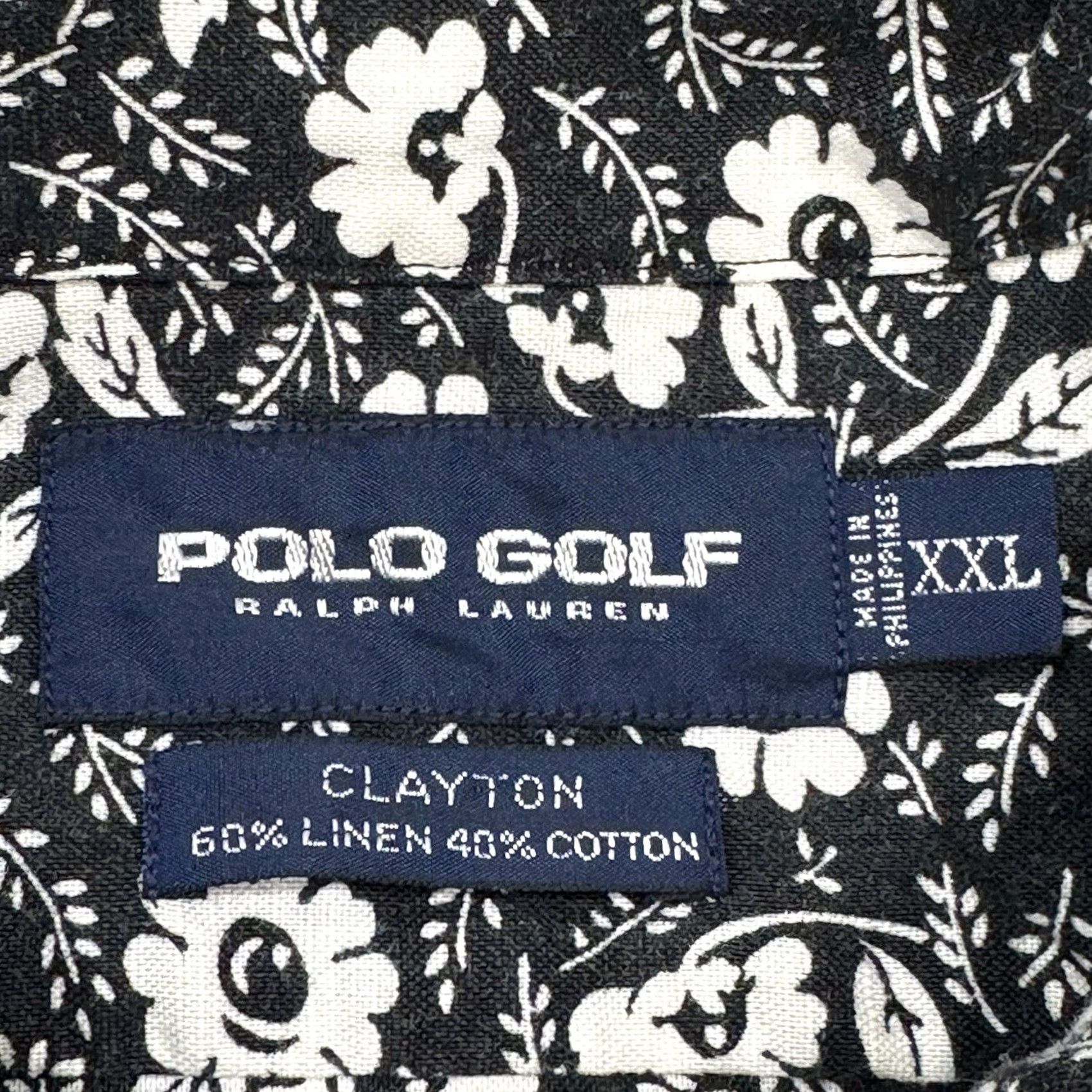 Polo Ralph Lauren VINTAGE Polo Ralph Lauren Camp Shirt Men’s 2XL Linen Blend Floral All Over Print Shirt Men 2XL Black Floral 90s Hawaiian Polo Golf Mens Size US XXL / EU 58 / 5 - 3 Thumbnail