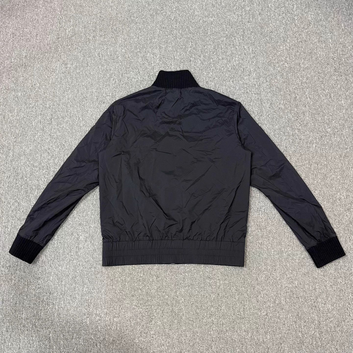 Moncler Moncler 24FW Black Nylon Knit Stand Collar Jacket Size 3 Size US L / EU 52-54 / 3 - 2 Thumbnail