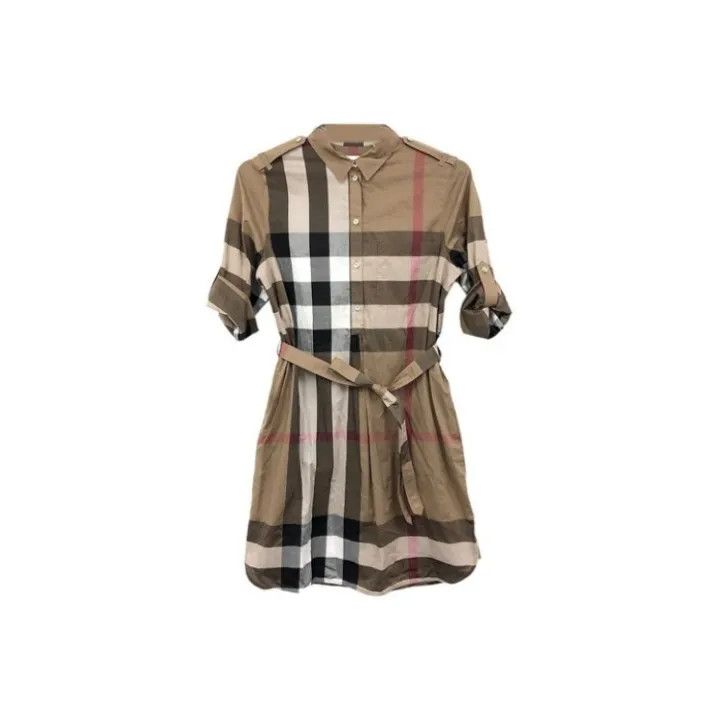 Burberry Burberry SS22 Check Shirt Dress 0079 Size M / US 6-8 / IT 42-44 - 1 Thumbnail