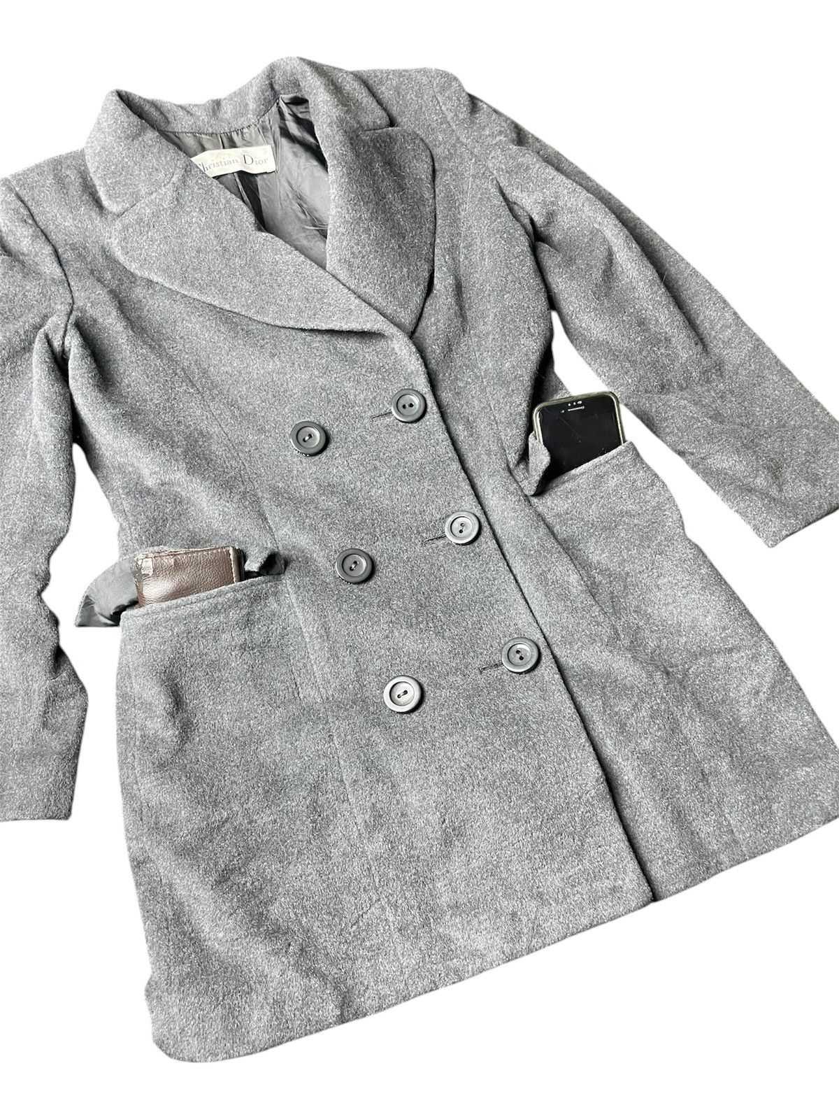 Christian Dior Monsieur × Dior × Hedi Slimane Christian Dior "KBT7A4000" Angora Wool Double Coat Size US M / EU 48-50 / 2 - 6 Thumbnail