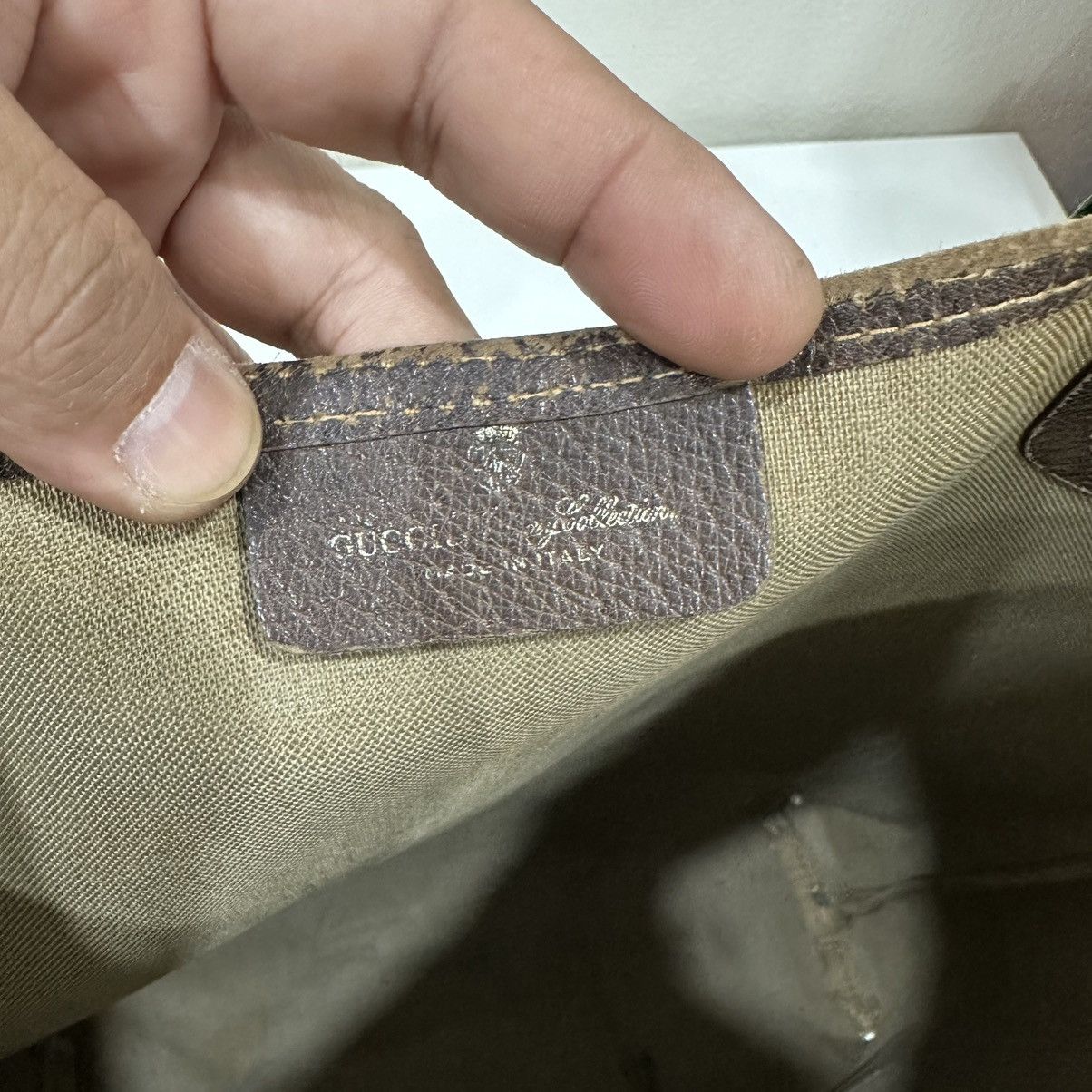 Gucci COMBO SALE!!! VINTAGE GUCCI WEB TOTE BAG SHERRY LINE COMBO!! Size ONE SIZE - 13 Thumbnail