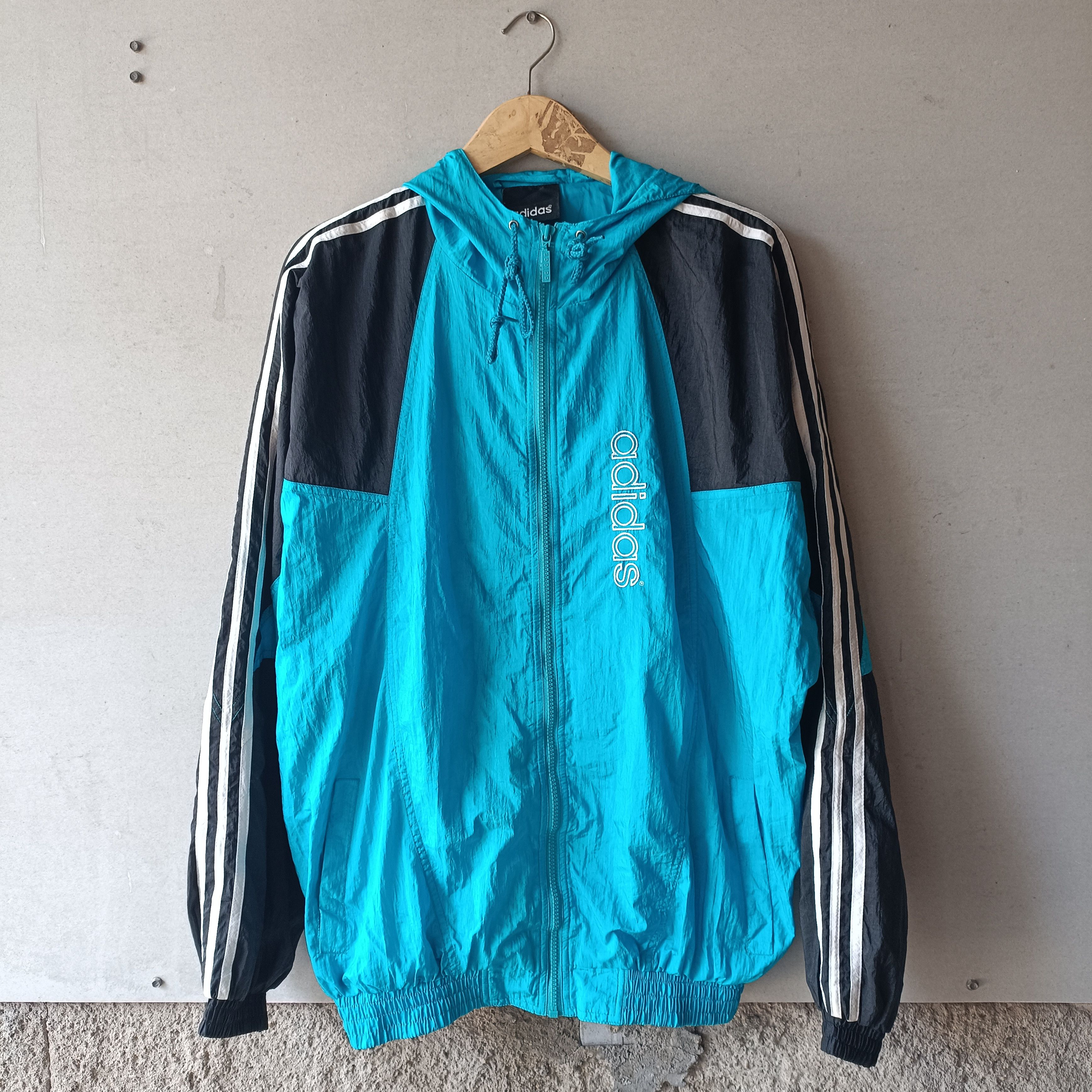 Adidas 1990s Adidas - Vintage Big Logo Three foil Size US L / EU 52-54 / 3 - 1 Thumbnail
