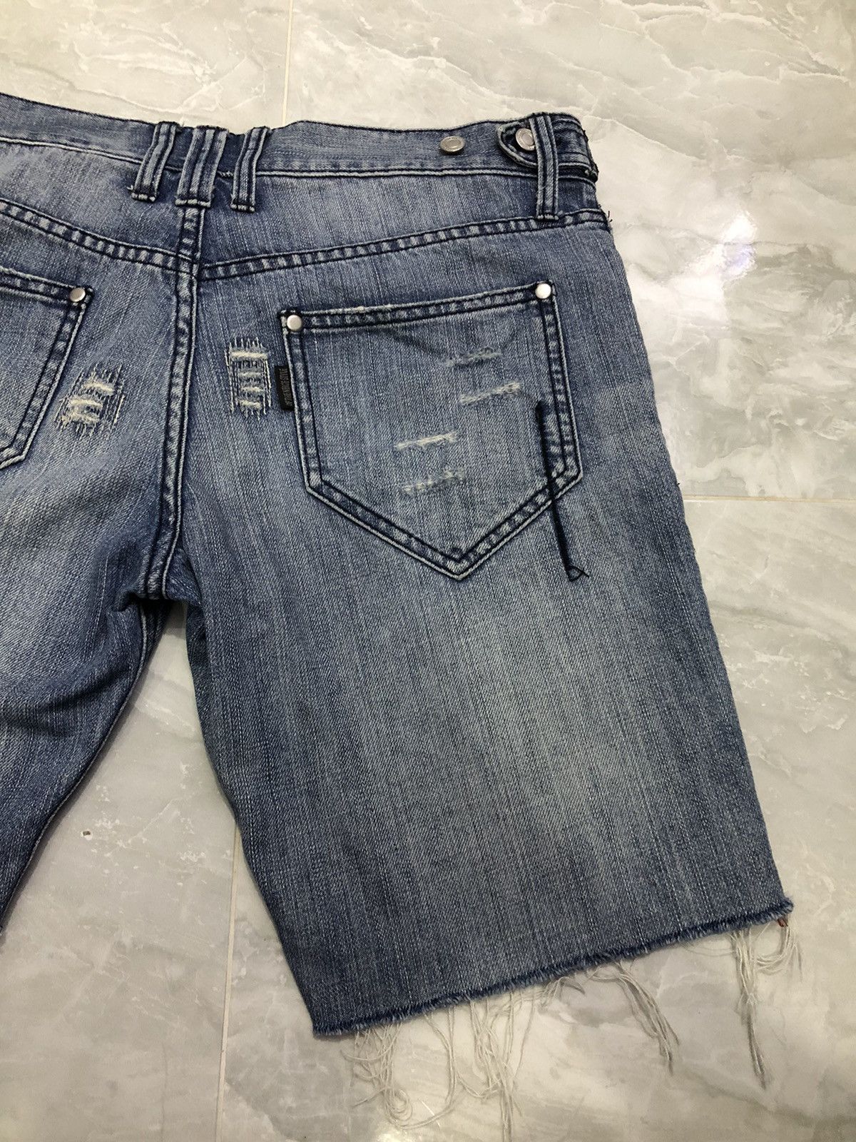 Japanese Brand Of The Neige Style Distressed Denim Shorts Size US 32 / EU 48 - 10 Thumbnail