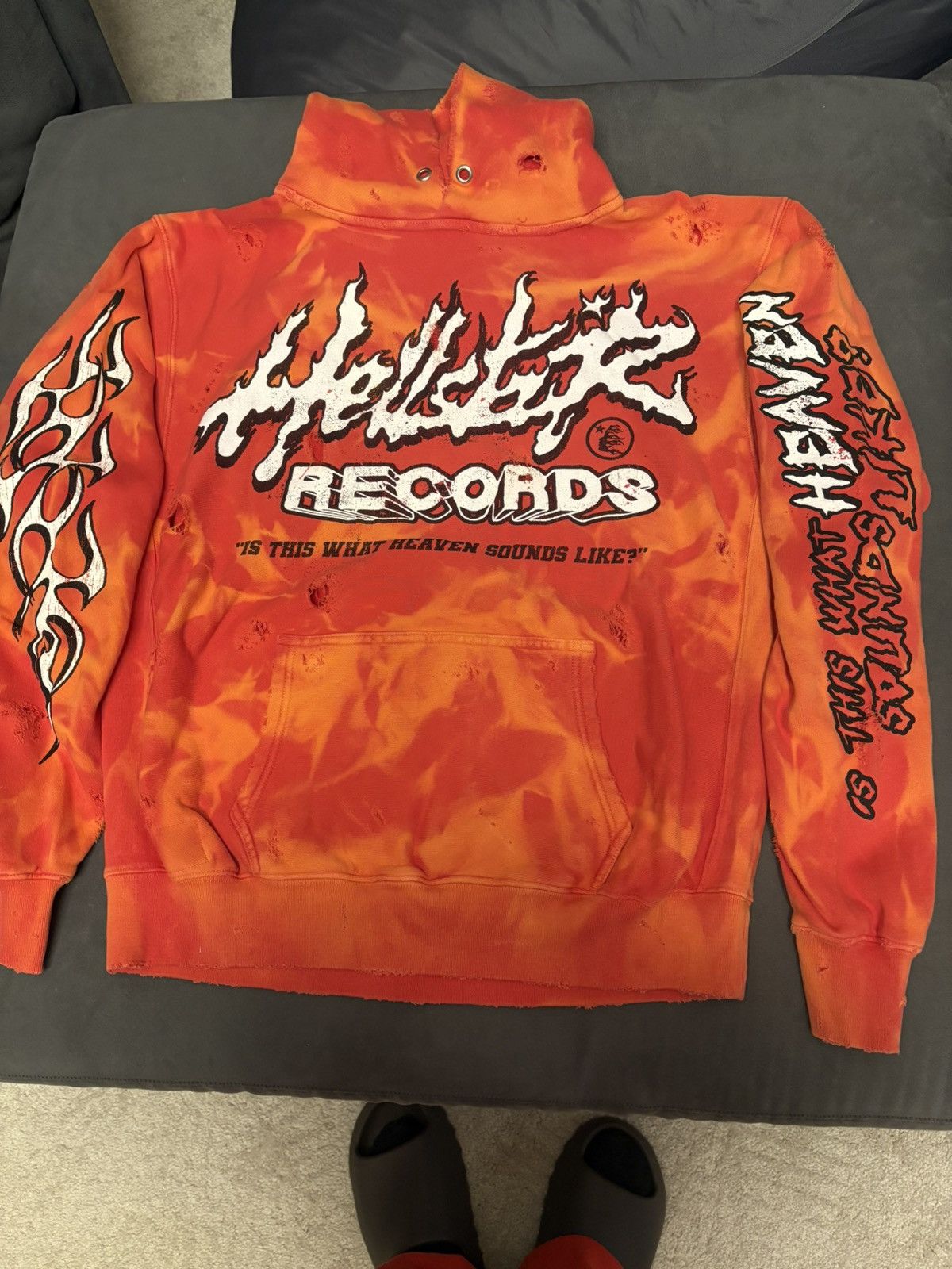 HELLSTAR Hellstar records screaming kid lava hoodie Size US XL / EU 56 / 4 - 1 Thumbnail