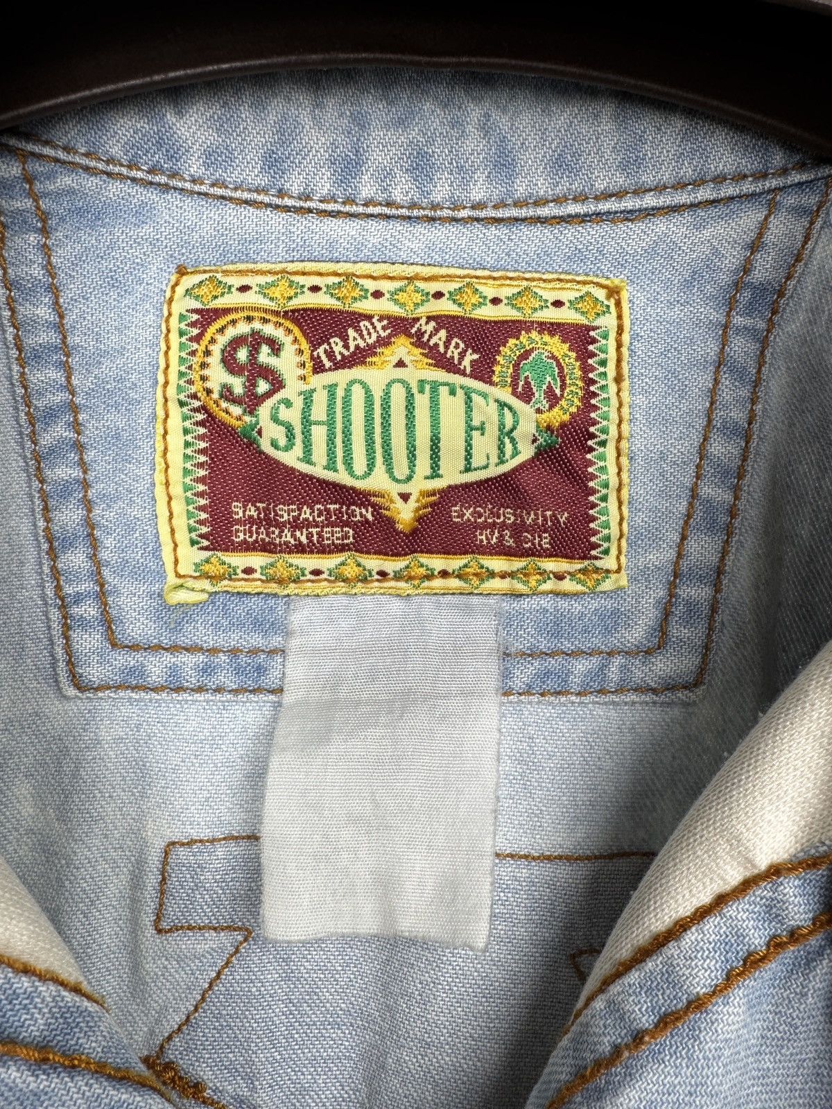 Other Vintage 90s Shooter Denim Western Native Cowboy Rodeo Shirt Size US XL / EU 56 / 4 - 11 Thumbnail