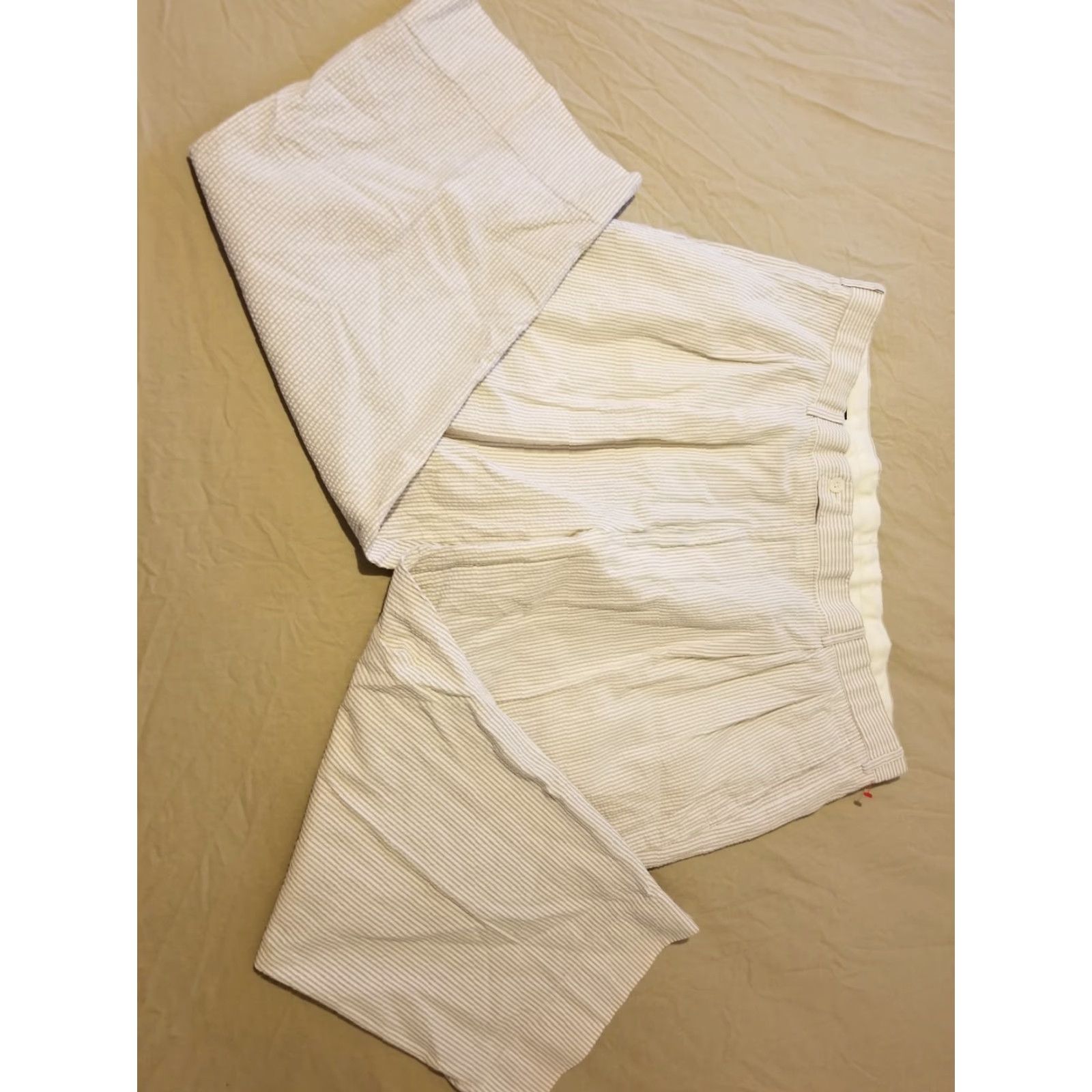 Brooks Brothers Mens Brooks Brothers Chino Pants 42x25 Beige Regular Straight Front Flat Solid Cotton Casual Vintage No Size US 42 / EU 58 - 3 Thumbnail