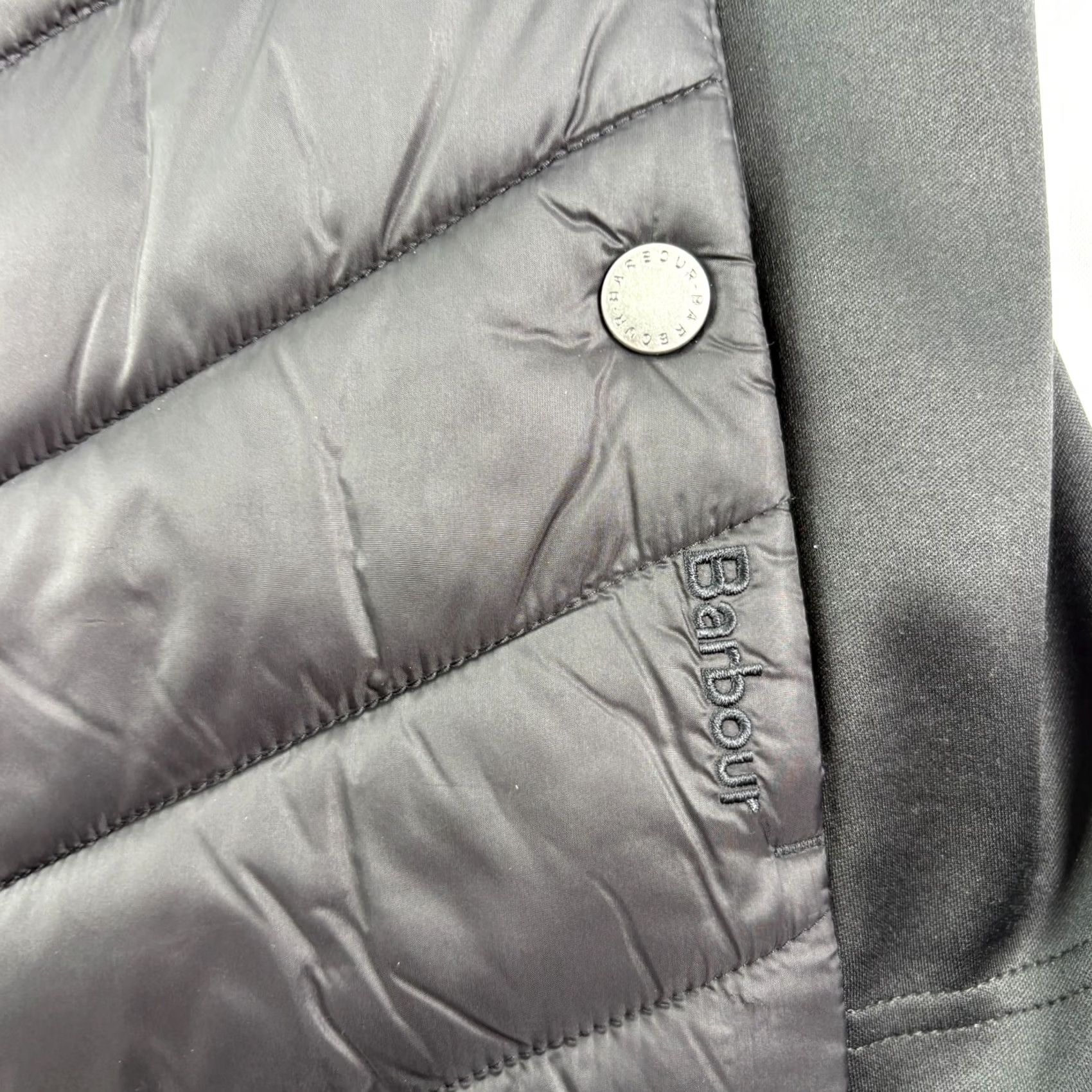 Barbour Barbour Jacket Womens Size 6 Black Quilted Hargate Sweat Full Zip Coat Size M / US 6-8 / IT 42-44 - 4 Thumbnail