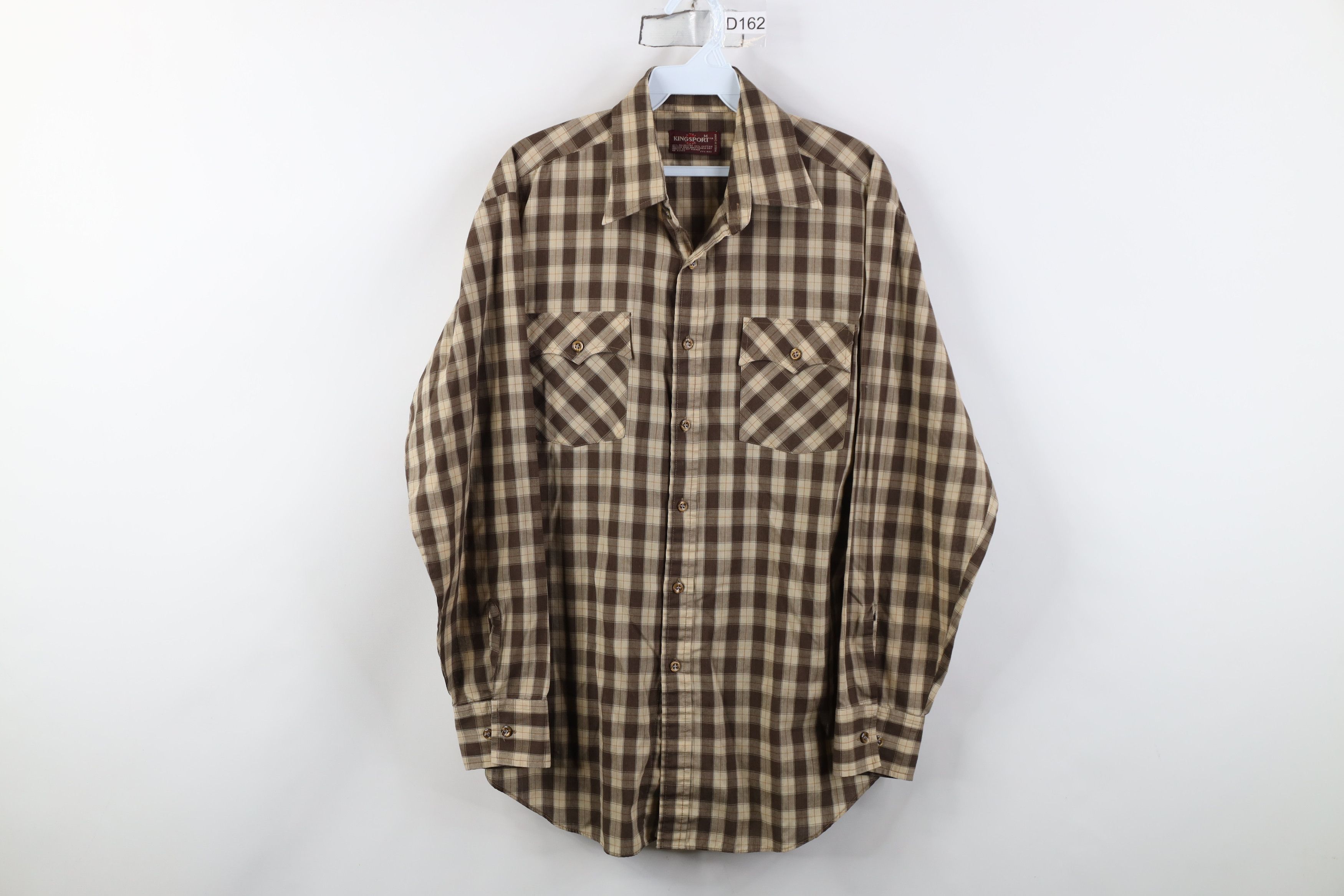 Vintage Vintage 70s Streetwear Western Collared Button Shirt Plaid Size US M / EU 48-50 / 2 - 1 Thumbnail