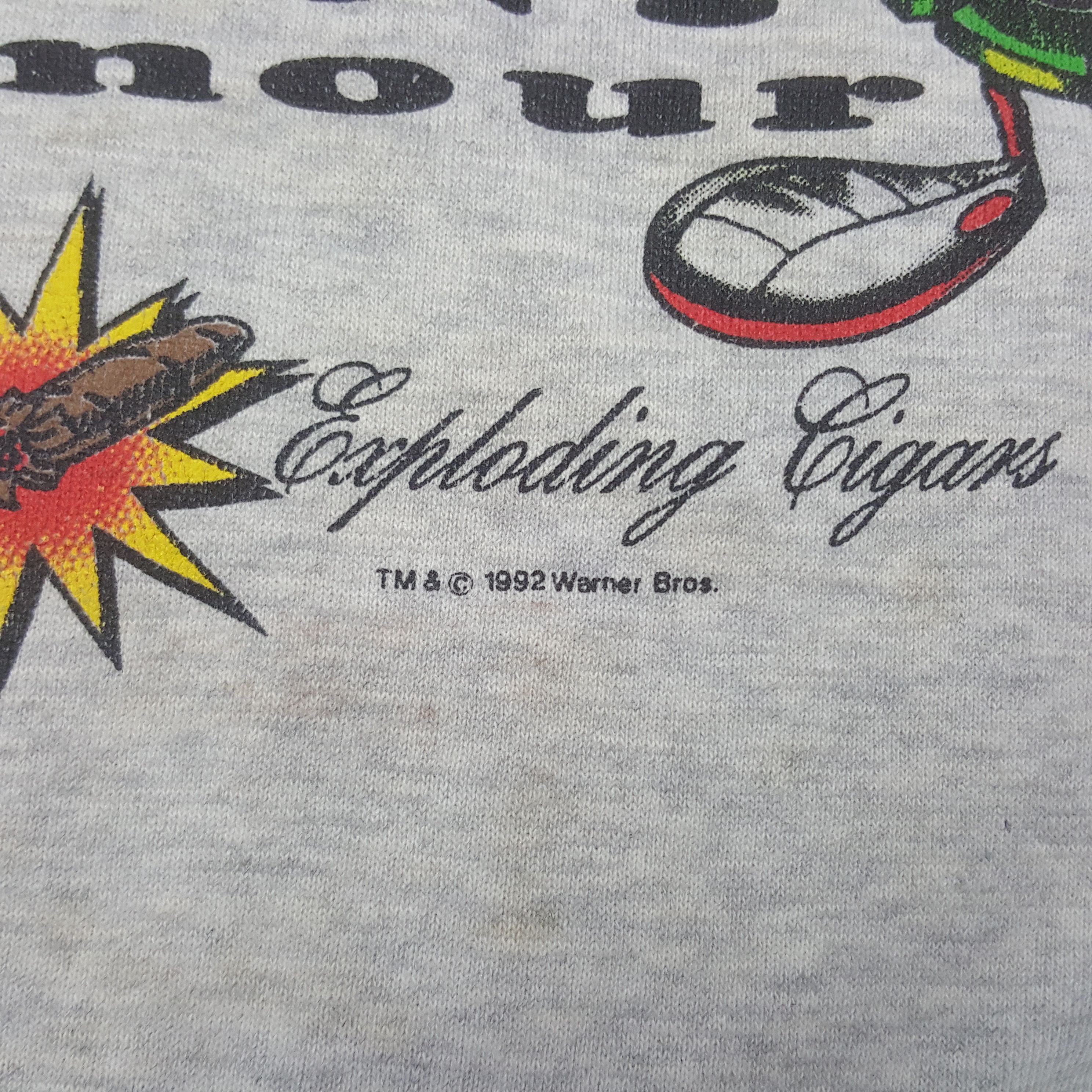 Warner Bros Vintage 90's Loonies Blunt Humour Sweatshirt C298N6 Size US L / EU 52-54 / 3 - 7 Thumbnail