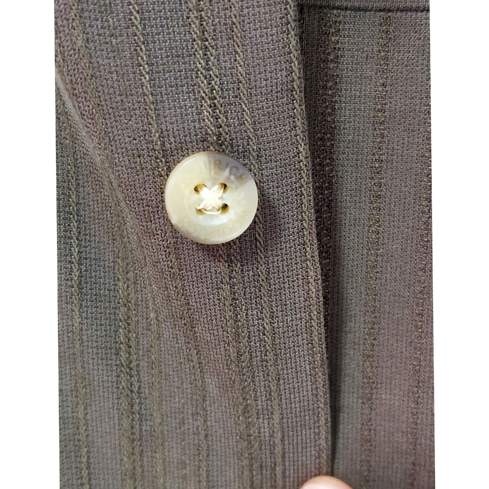 Vintage Woolrich Button-Up Shirt XXL Brown Solid Knit Long Sleeve Mens Size US S / EU 44-46 / 1 - 3 Thumbnail
