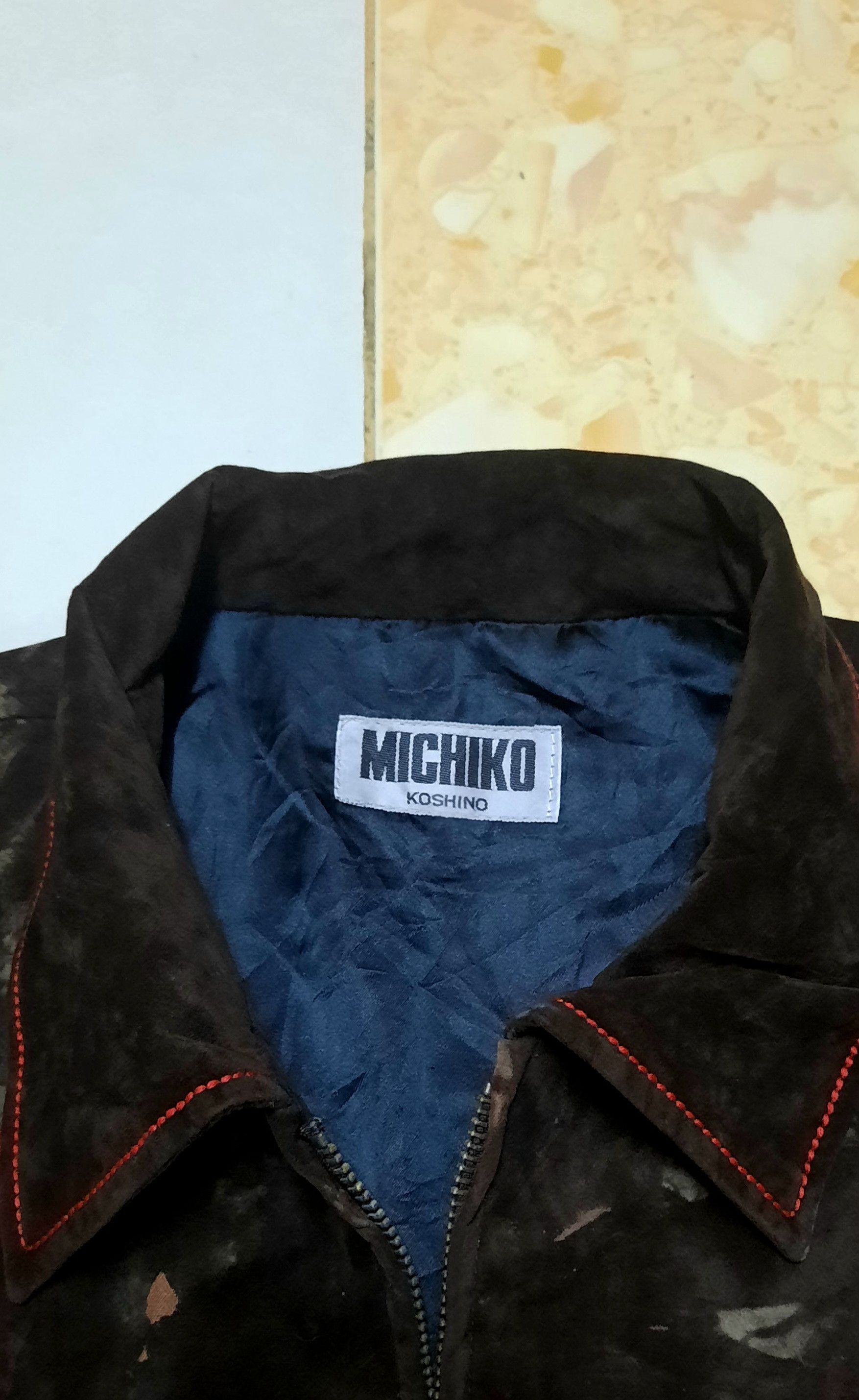 Japanese Brand × Michiko Koshino Michiko koshino snake velvet bomber jacket Size US L / EU 52-54 / 3 - 2 Thumbnail