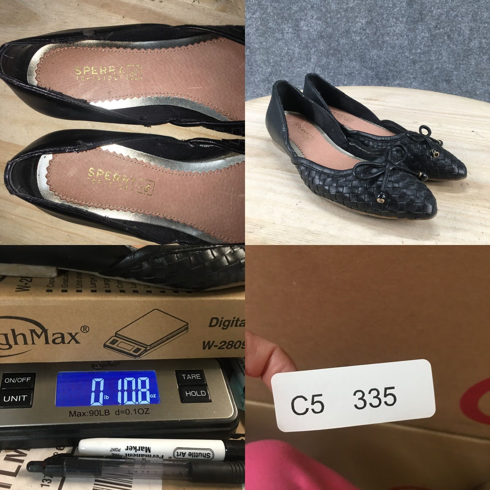 Sperry Sperry Shoes Womens 6 M Morgan Top Sider Woven Casual Slip On Ballet Flats Black Size M / US 6-8 / IT 42-44 - 10 Thumbnail