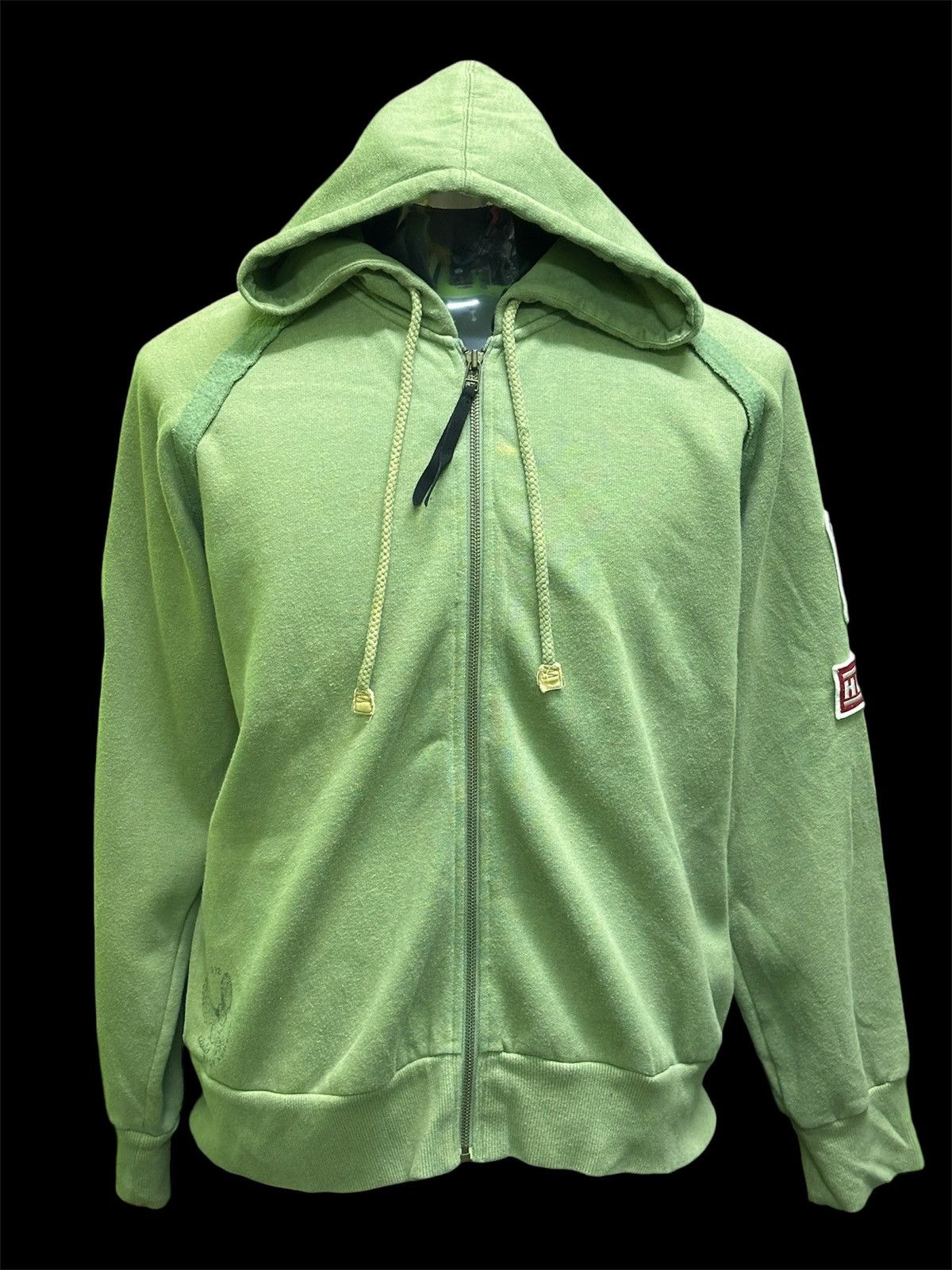 Japanese Brand Back Number Hoodie Zipped Sweatshirt Size US L / EU 52-54 / 3 - 1 Thumbnail