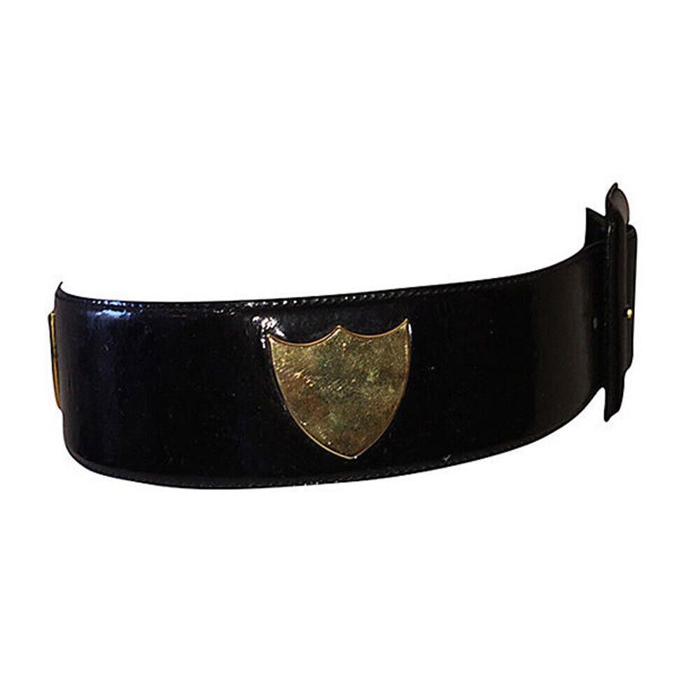 Paloma Picasso Paloma Picasso Leather Shield Belt Size ONE SIZE - 3 Thumbnail
