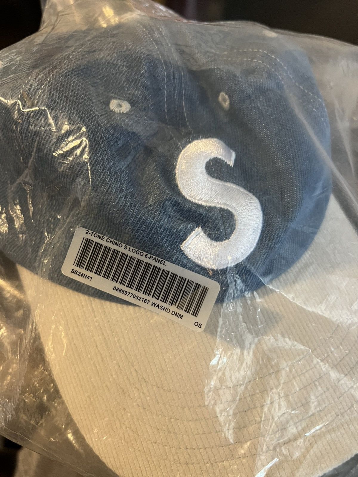 Supreme Supreme 2 Tone S Logo Panel Denim Size ONE SIZE - 3 Thumbnail