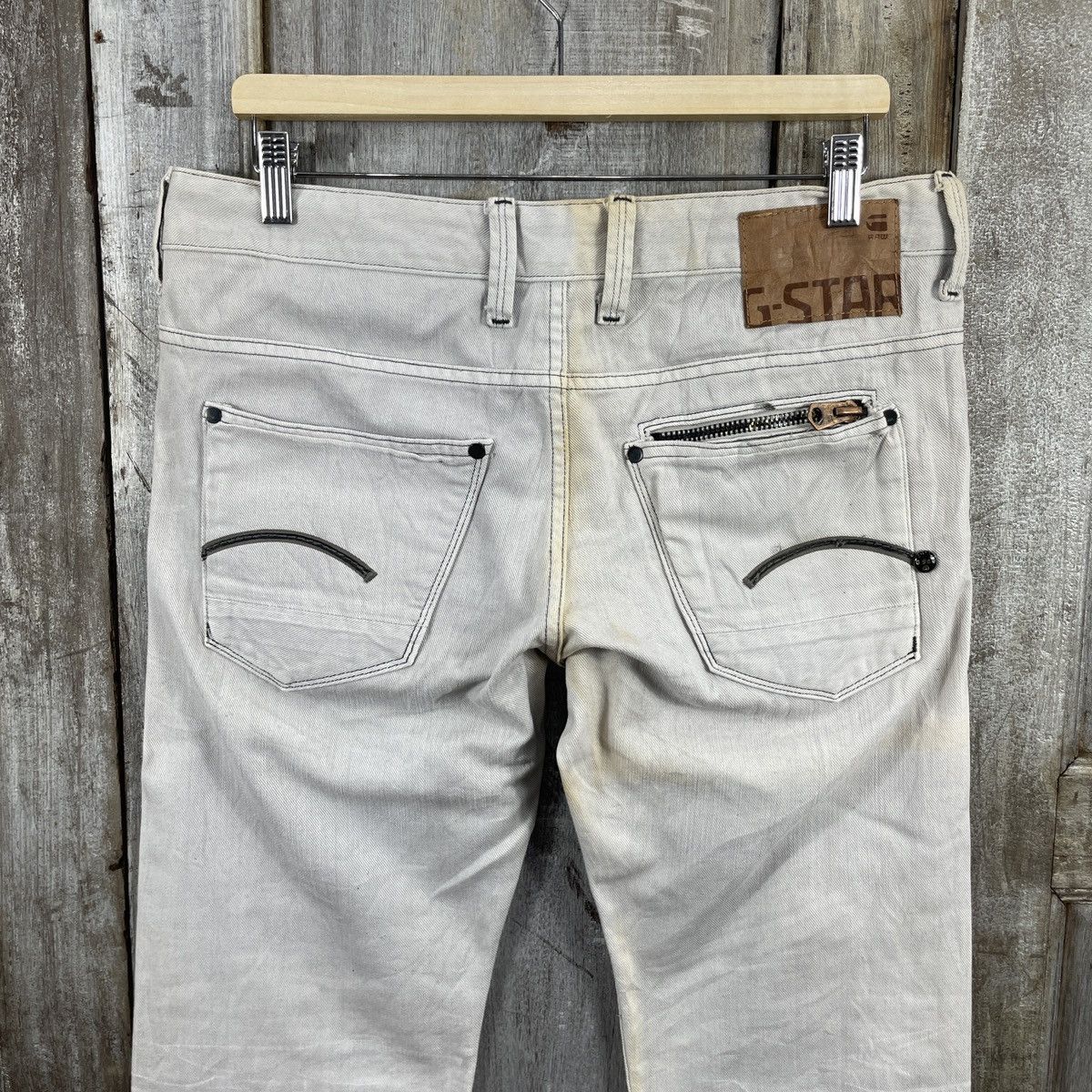 G-Star × Vintage Vintage Gstar Light Wash Jeans Size US 33 - 3 Thumbnail