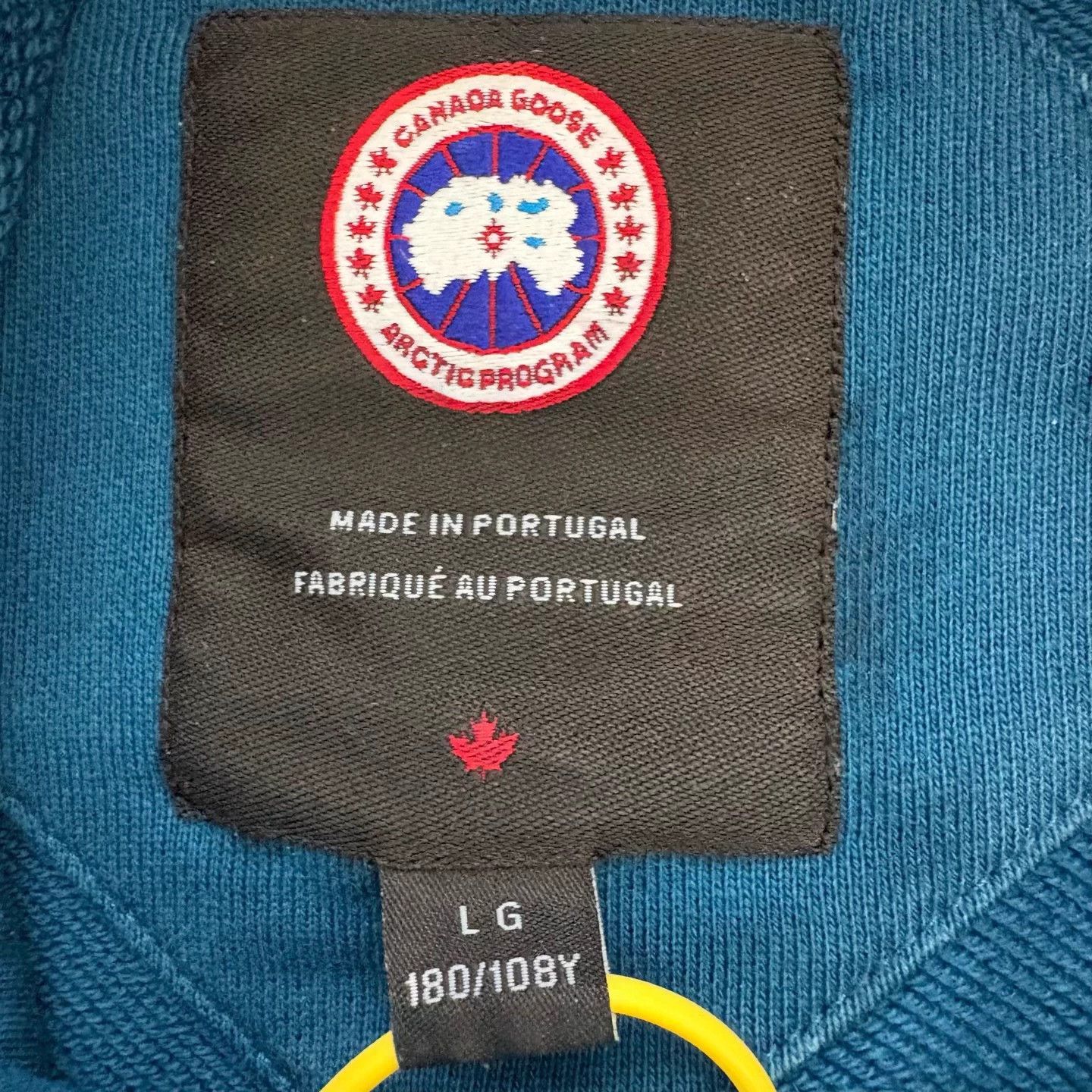 Canada Goose Canada Goose Blue Logo Embroidered Hoodie L Size US L / EU 52-54 / 3 - 3 Thumbnail