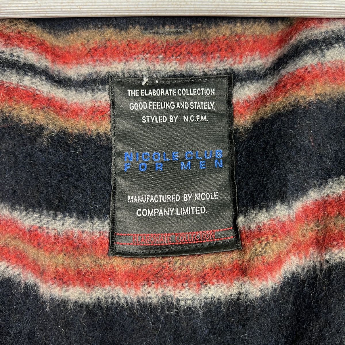 Japanese Brand 🔥 NICOLE CLUB FOR MEN MOHAIR LINING VEST Size US S / EU 44-46 / 1 - 13 Thumbnail
