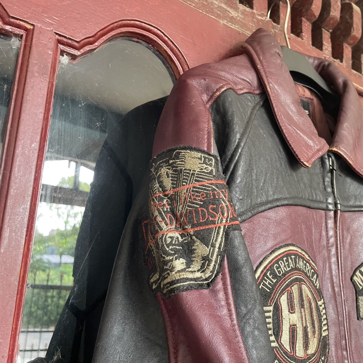 Harley Davidson Harley Davidson 90s - Vintage Leather Racing Jacket Size US M / EU 48-50 / 2 - 9 Thumbnail