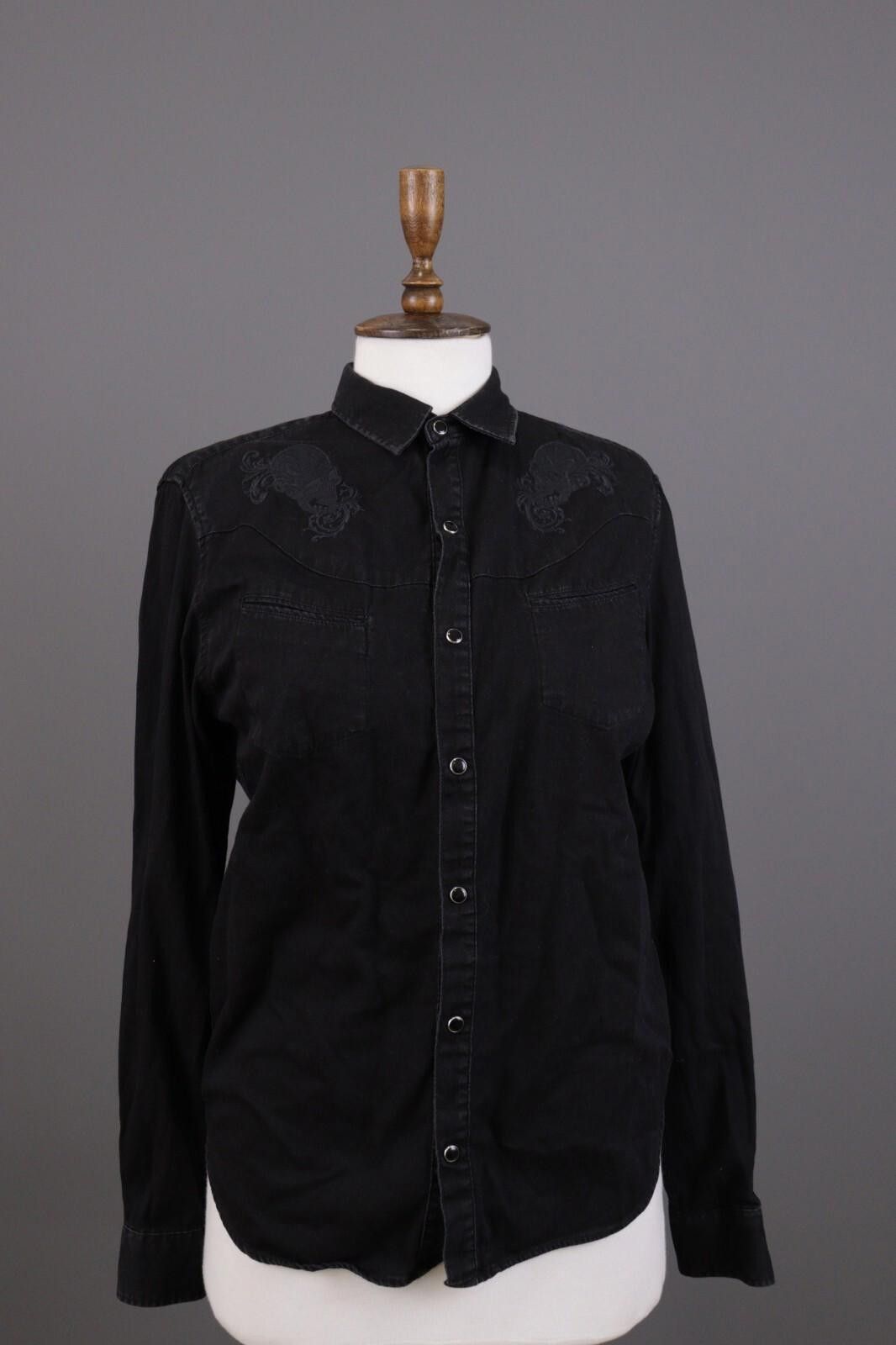 The Kooples The Kooples Paris Black Skool Button Down Shirt Size 1 / S Size M / US 6-8 / IT 42-44 - 1 Thumbnail
