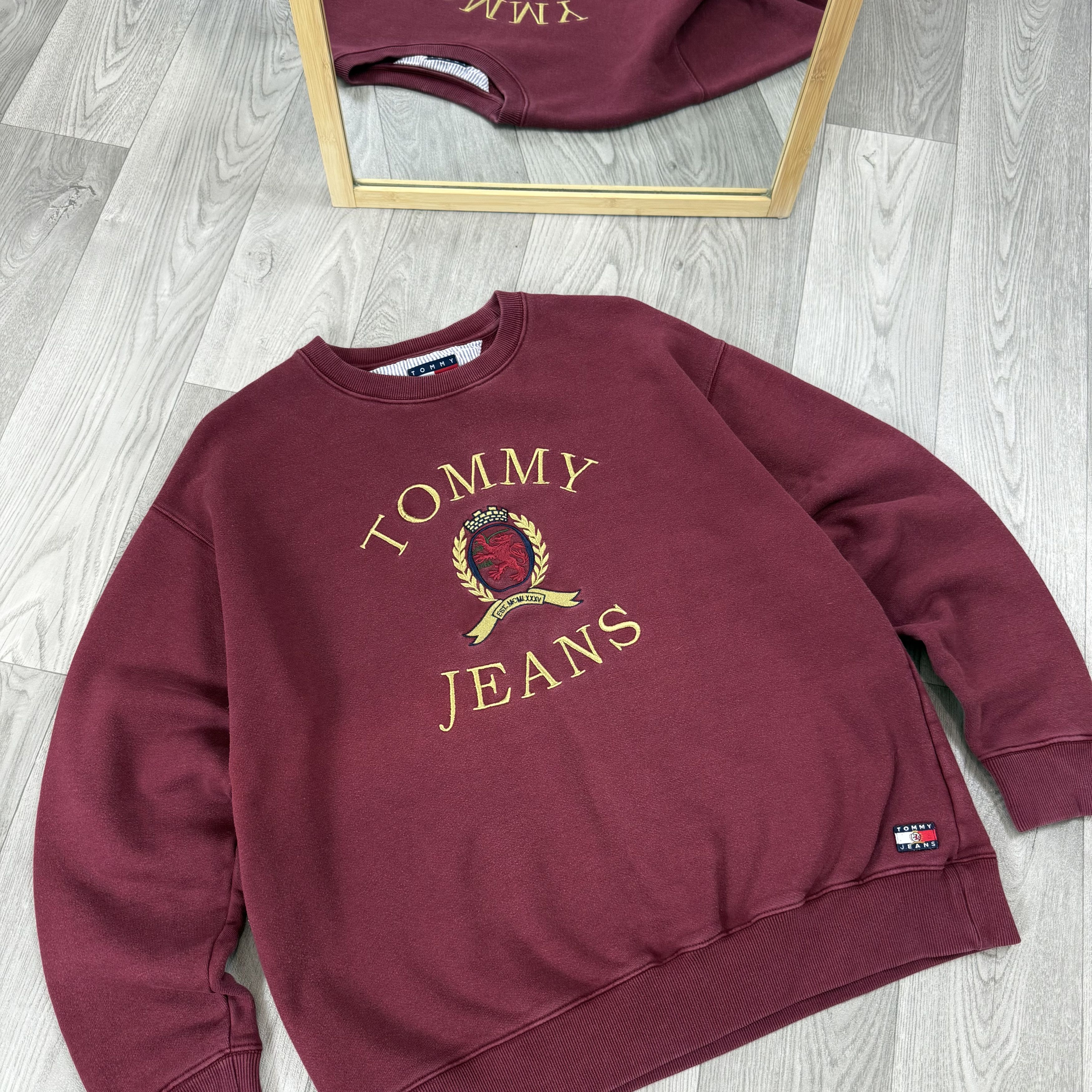Tommy Jeans Tommy Jeans 90s Embroidered Crewneck Sweatshirt Size US XL / EU 56 / 4 - 5 Thumbnail