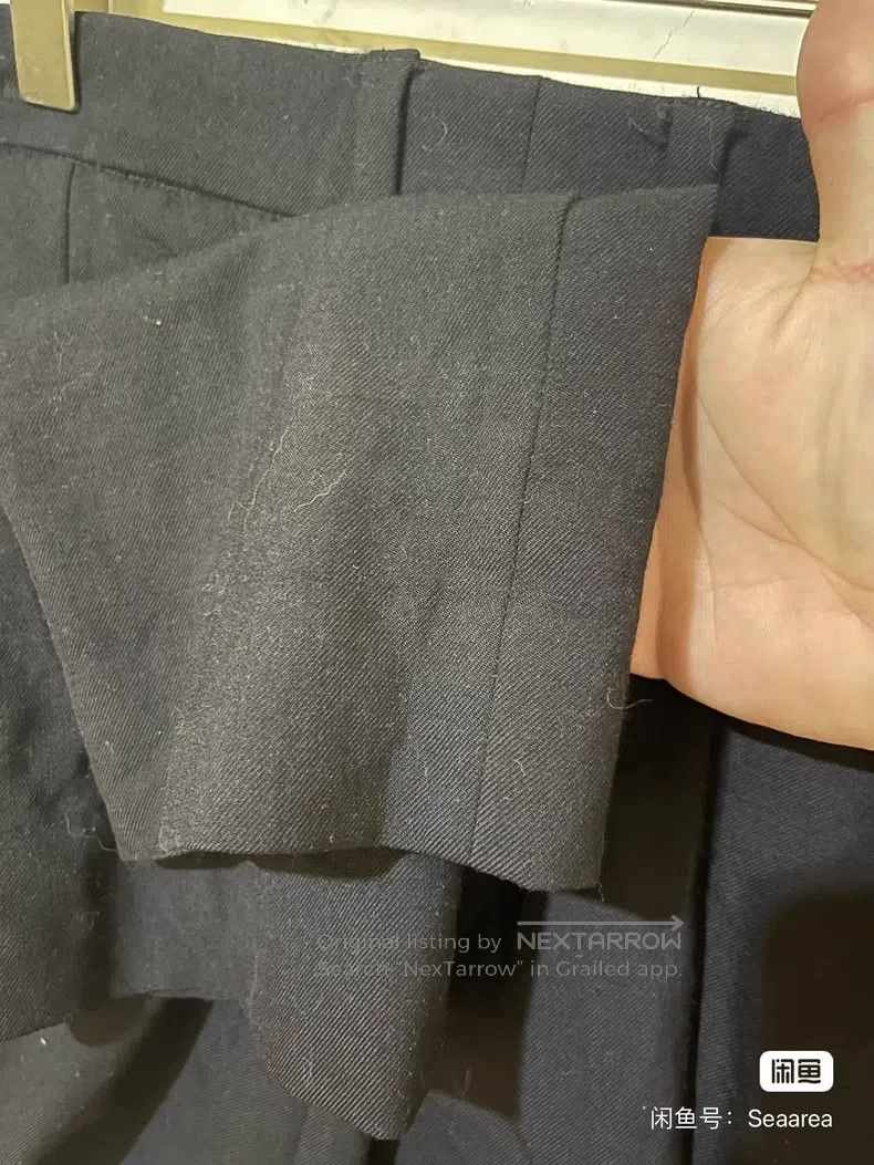 Saint Laurent Paris Saint Laurent Paris Black Wool Slacks Size US 38 / EU 54 - 5 Thumbnail