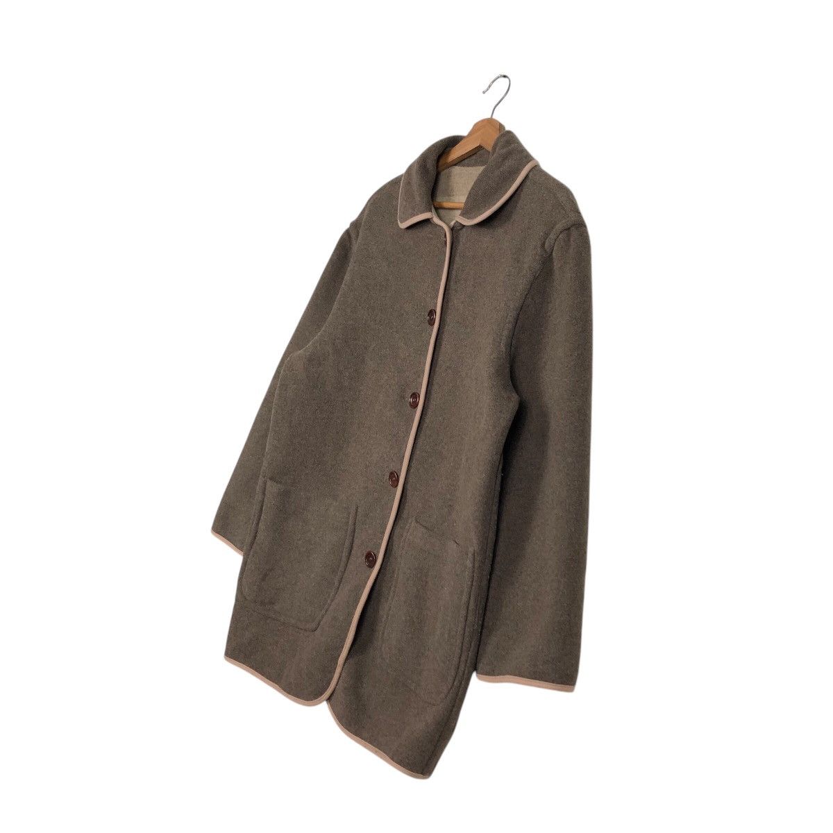 Vintage 📌Vintage Wool Chore Jacket Reversible Trussardi Jeans Size US XS / EU 42 / 0 - 5 Thumbnail