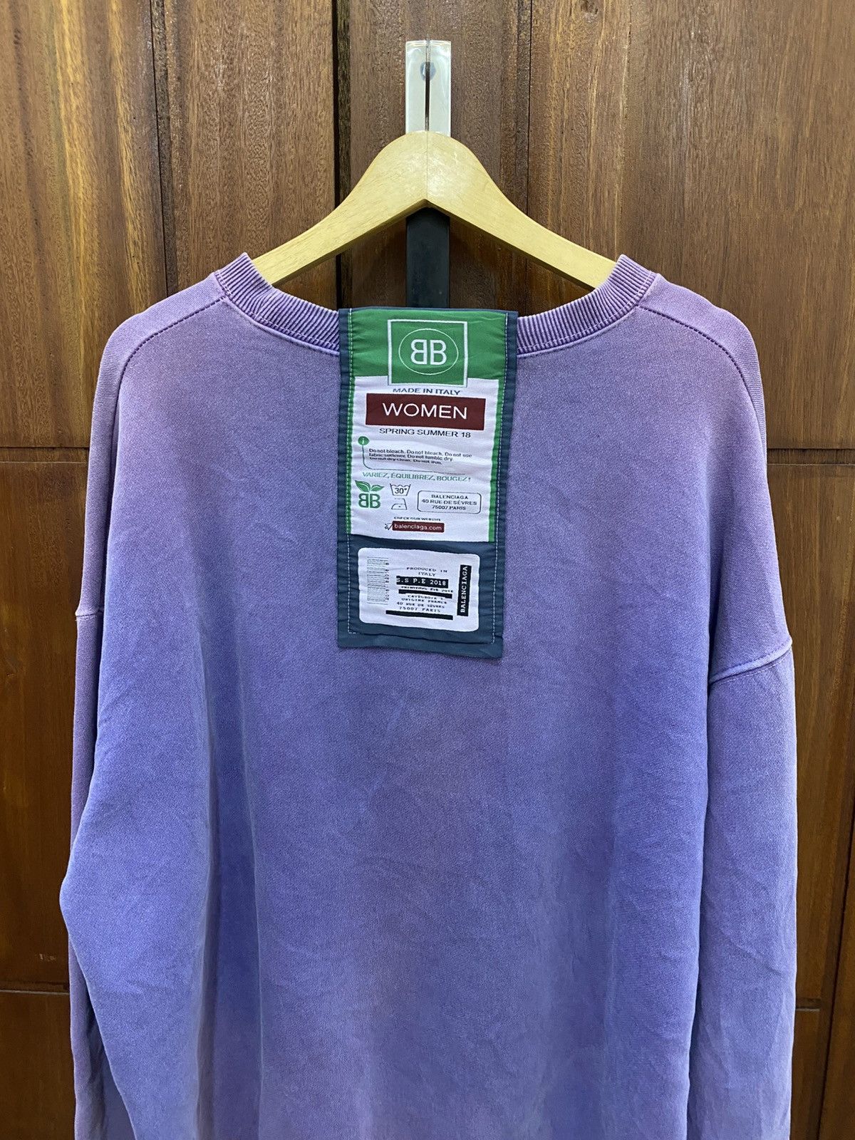 Balenciaga Balenciaga Women Spring Summer 18 Sweatshirt Size US XXL / EU 58 / 5 - 6 Thumbnail