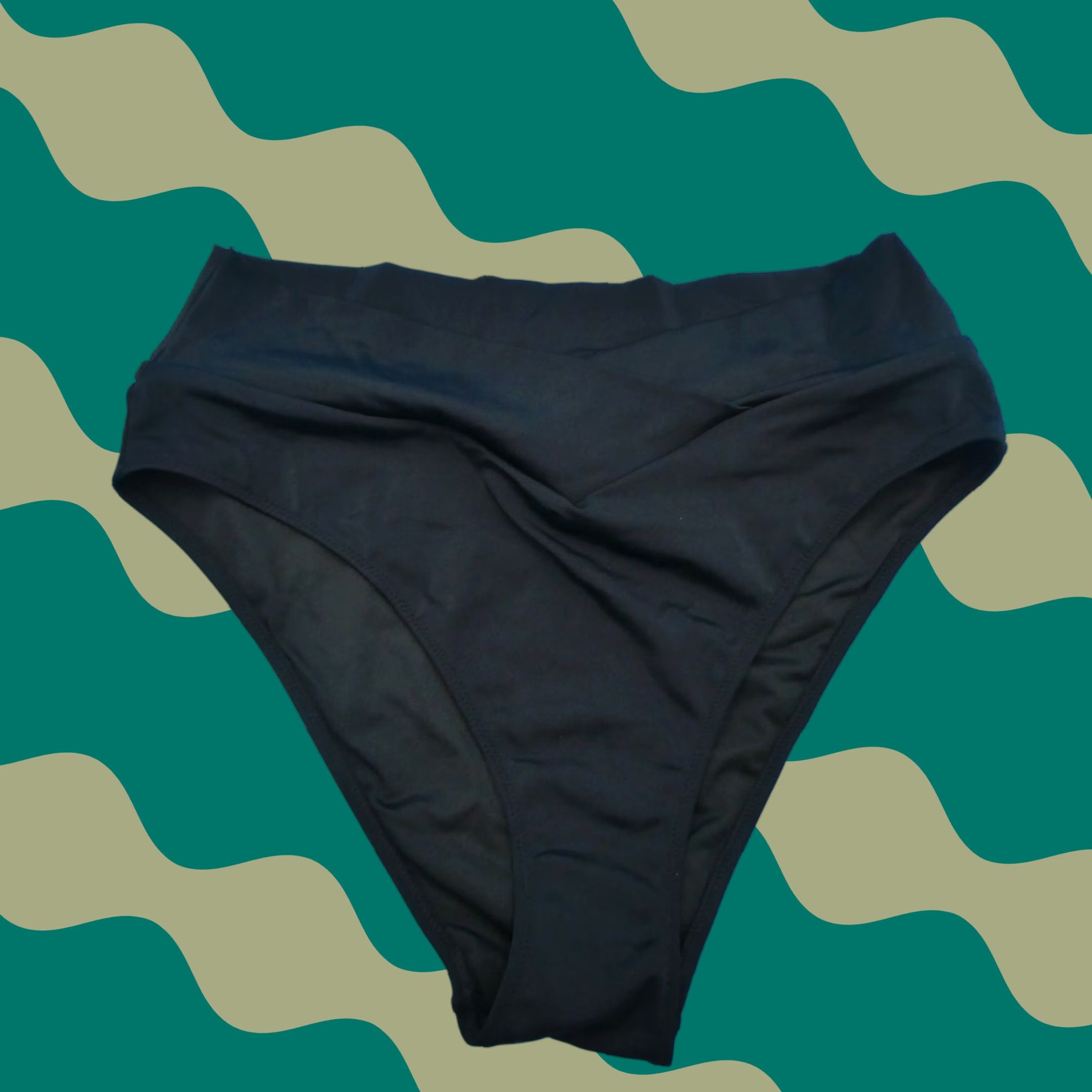 Victoria's Secret Bottom Brazilian Hipster Ruffle Hi-Waisted Black Large L Victoria's Secret Women Swim Bottoms Quick Dry)